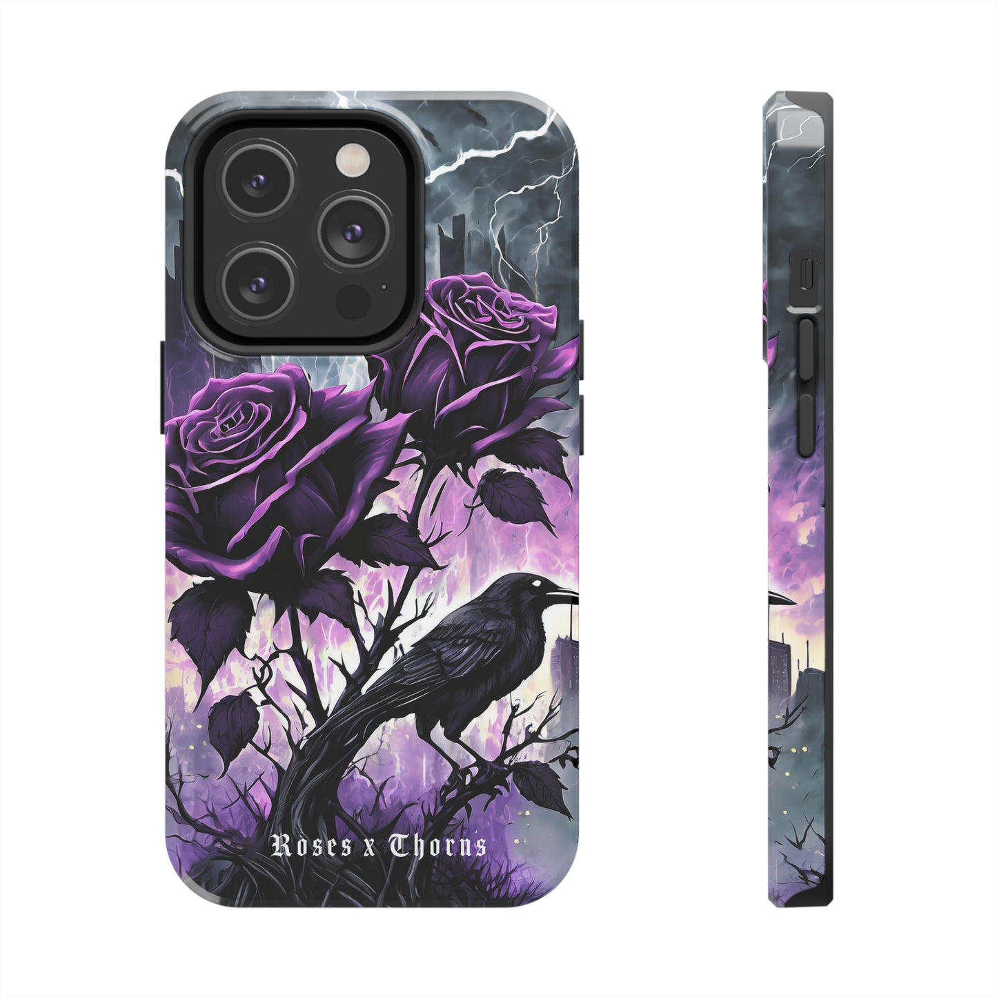 Purple Roses x Thorns Tough Phone Cases