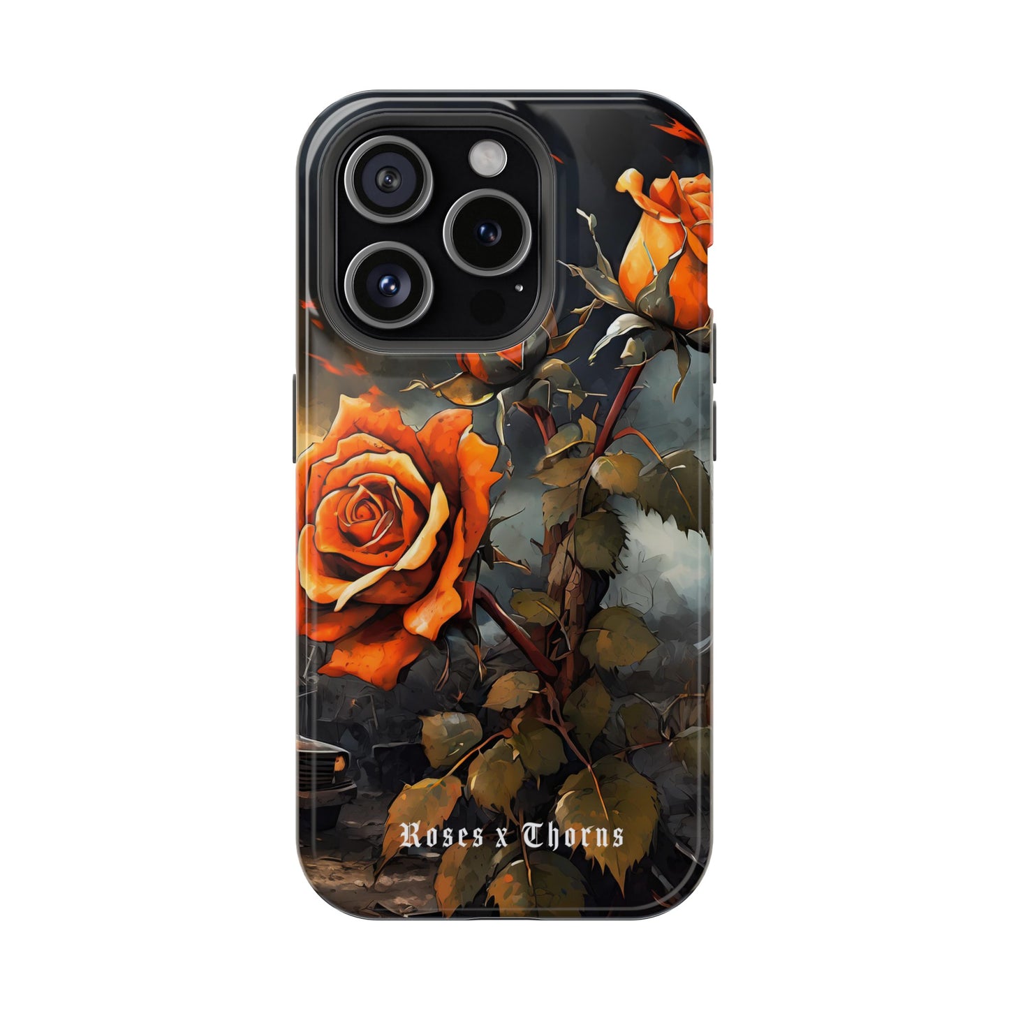 Orange Roses x Thorns Impact-Resistant Cases