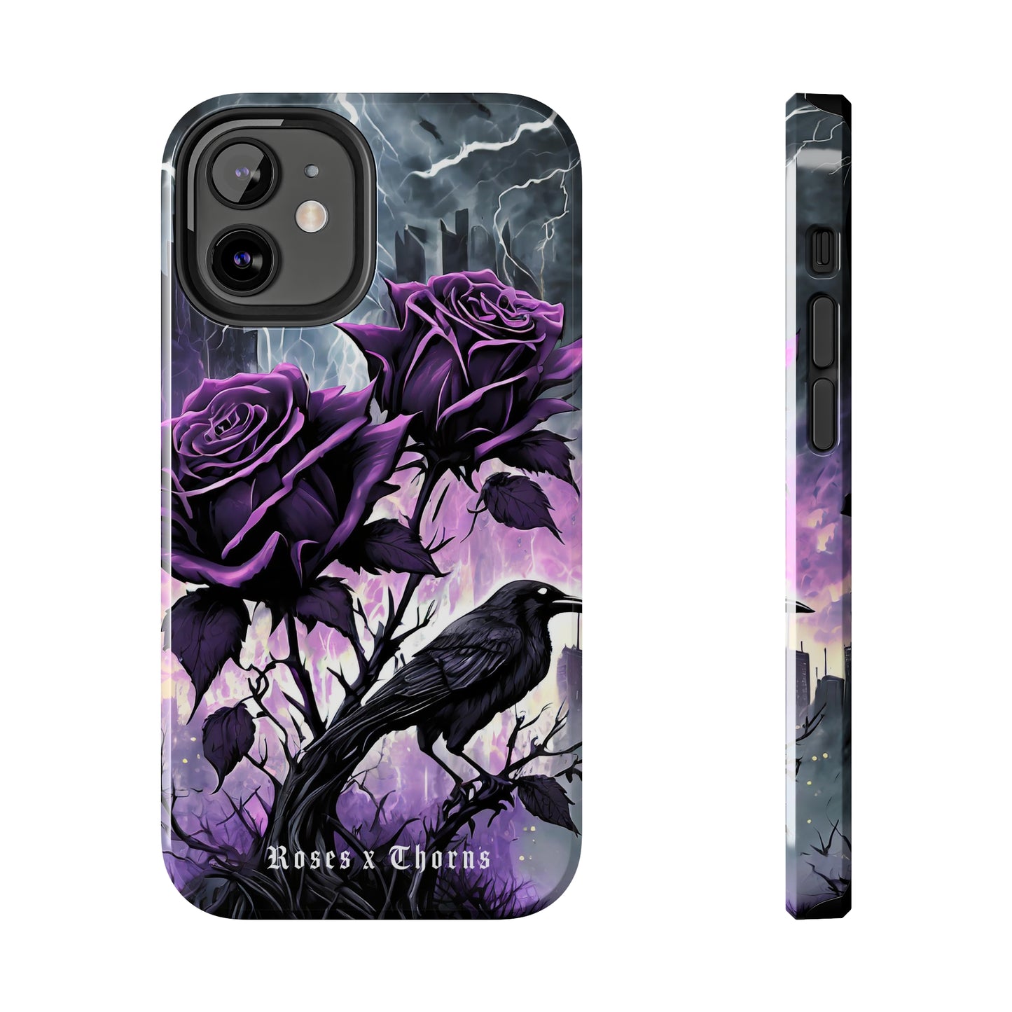 Purple Roses x Thorns Tough Phone Cases