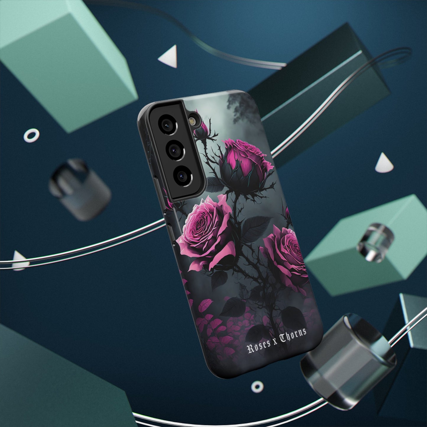 Pink Roses x Thorns Impact-Resistant Cases