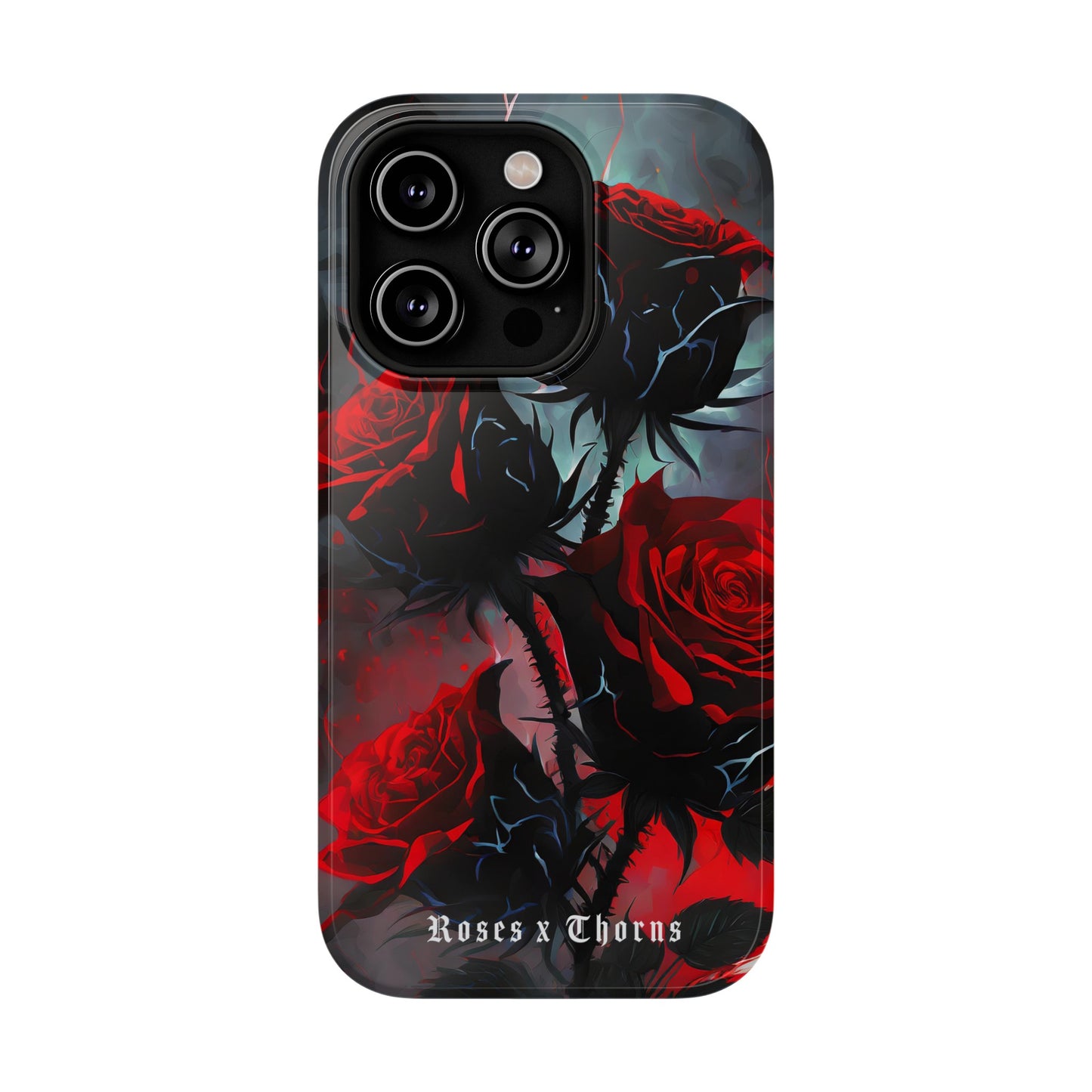 Red Roses x Thorns x Lightening Impact-Resistant Cases