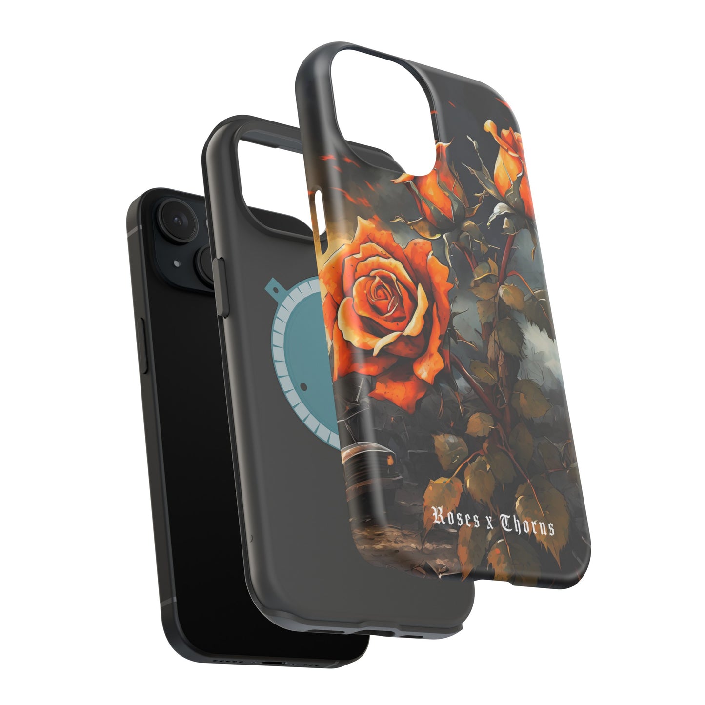 Orange Roses x Thorns Impact-Resistant Cases