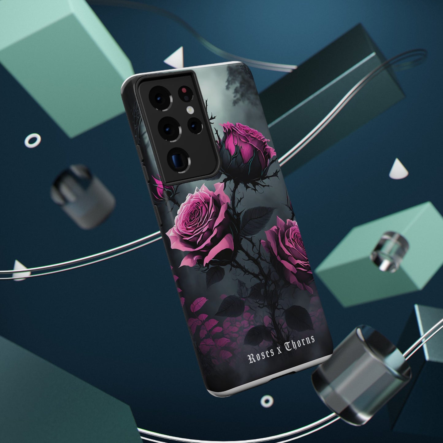 Pink Roses x Thorns Impact-Resistant Cases