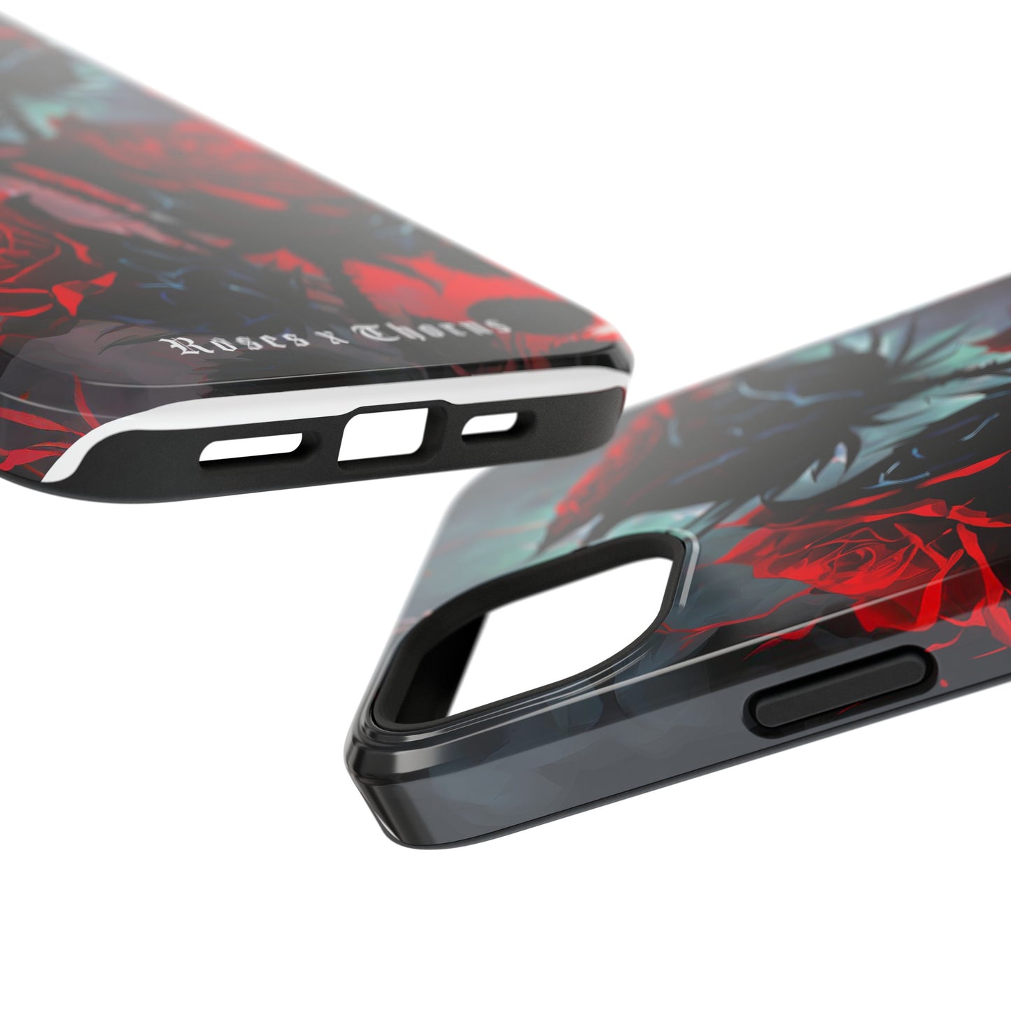 Red Roses x Thorns x Lightening Impact-Resistant Cases