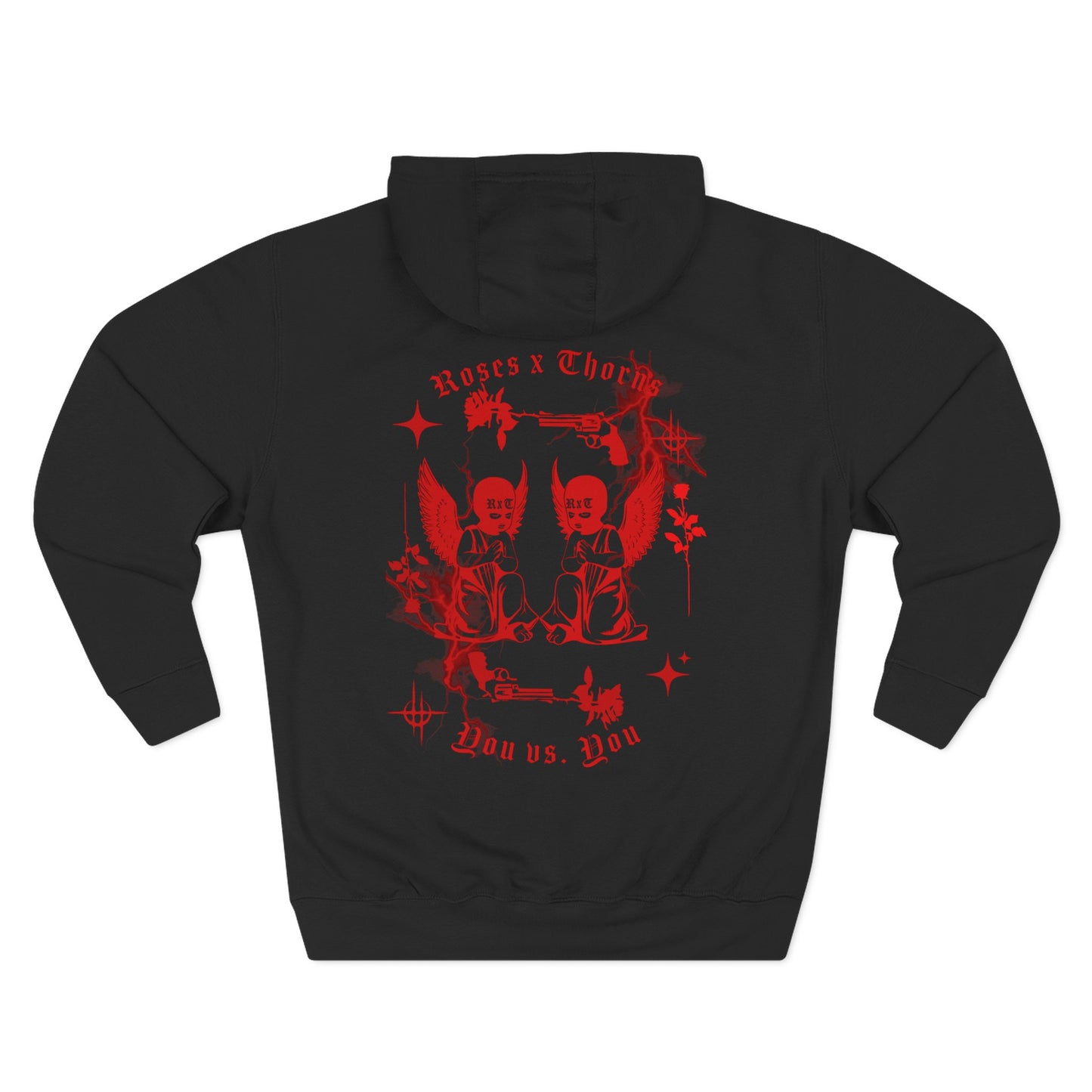 Seeing Red Cherubs Roses x Thorns Fleece Hoodie