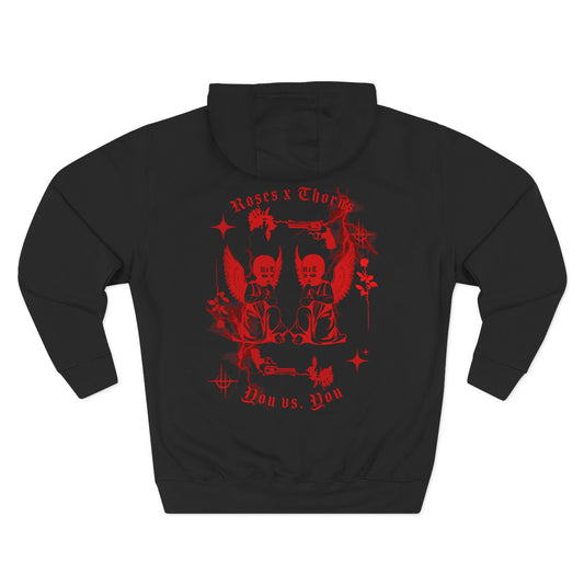 Seeing Red Cherubs Roses x Thorns Fleece Hoodie