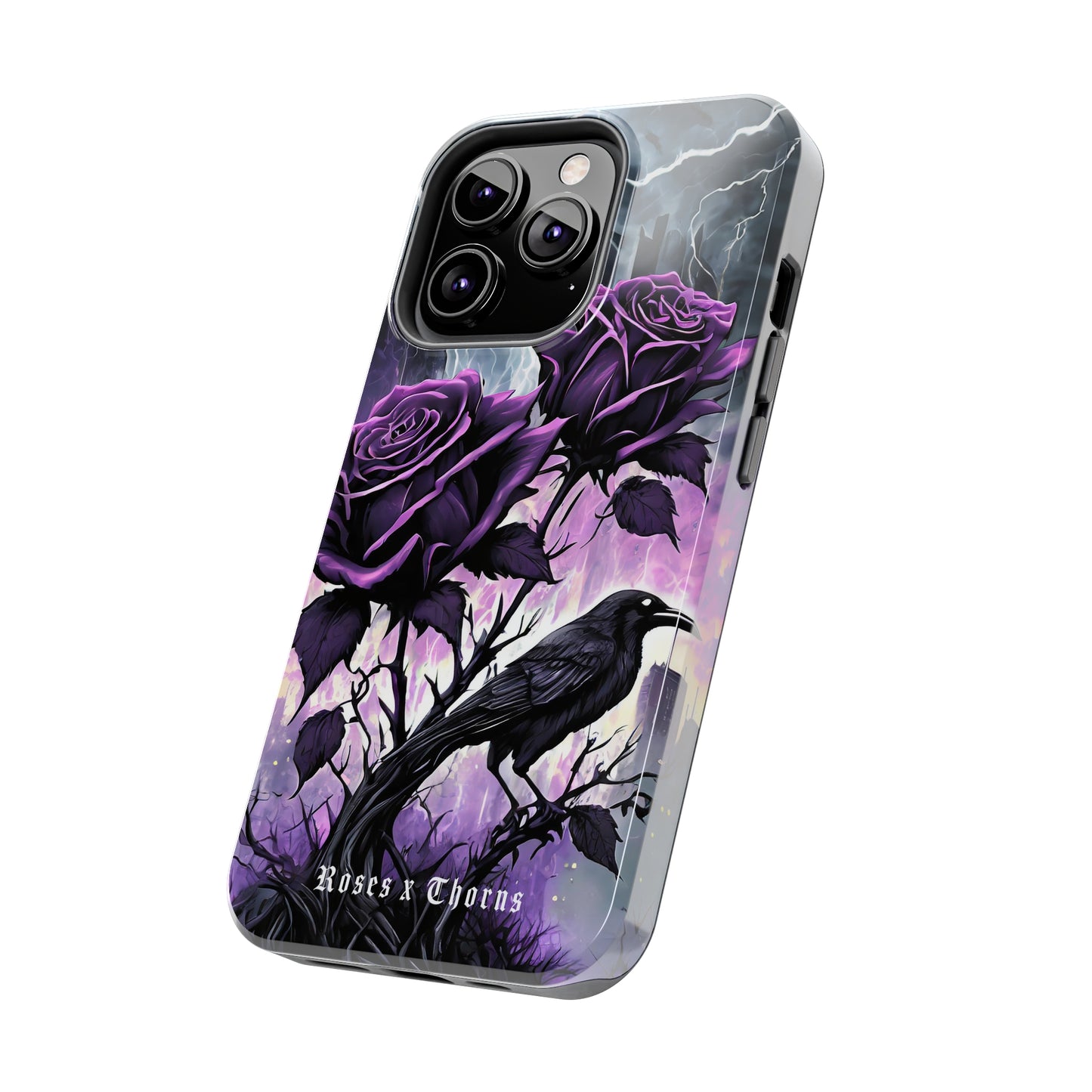 Purple Roses x Thorns Tough Phone Cases