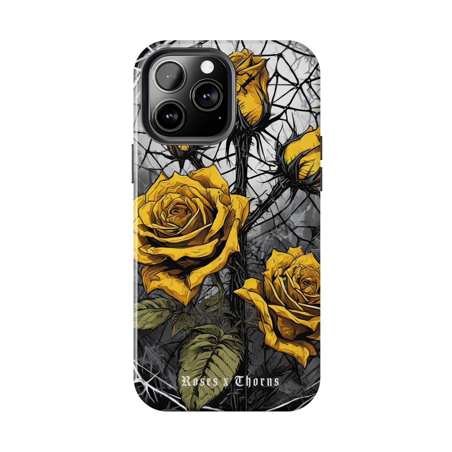 Yellow Roses x Thorns Tough Phone Cases