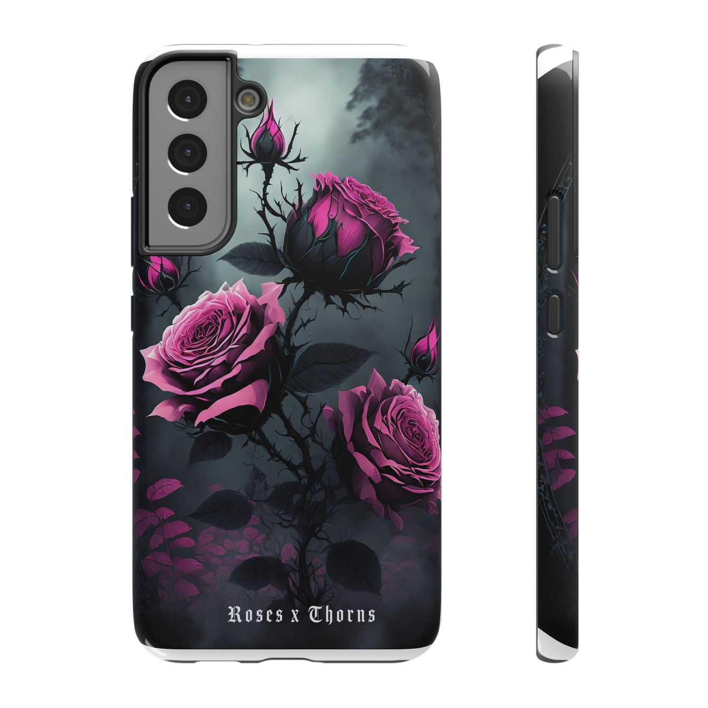 Pink Roses x Thorns Impact-Resistant Cases
