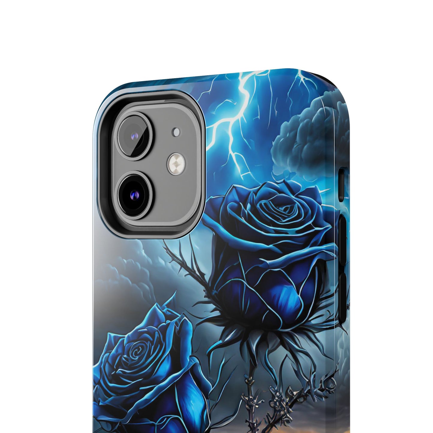 Blue Desert Roses x Thorns Phone Cases