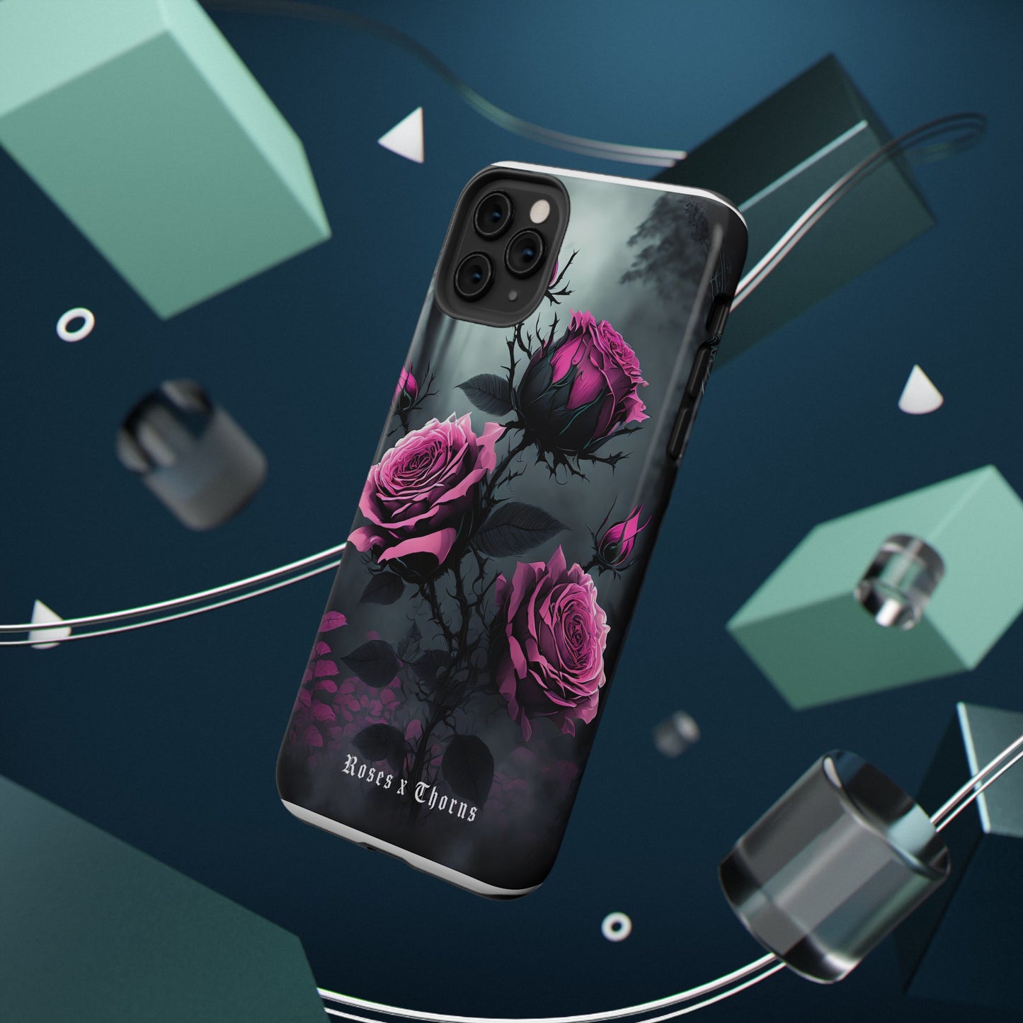 Pink Roses x Thorns Impact-Resistant Cases