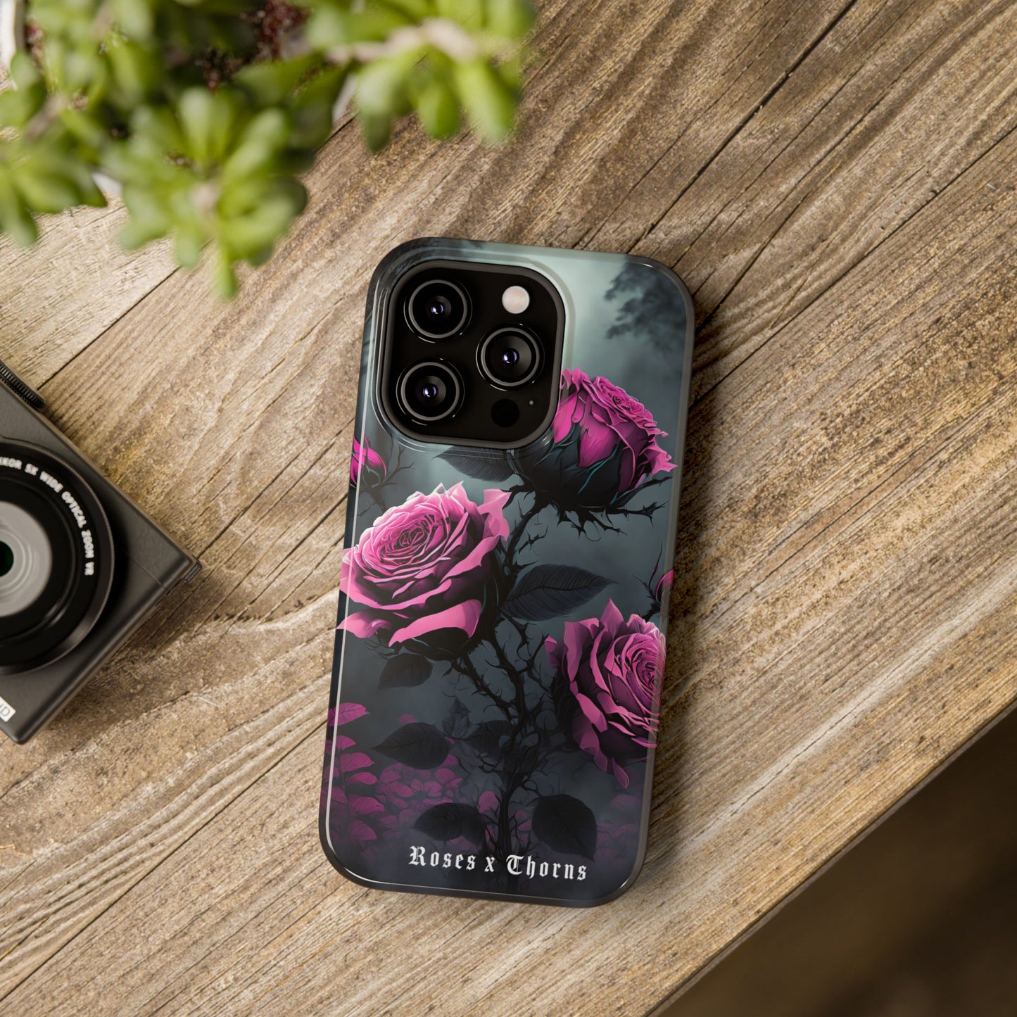 Pink Roses x Thorns Impact-Resistant Cases