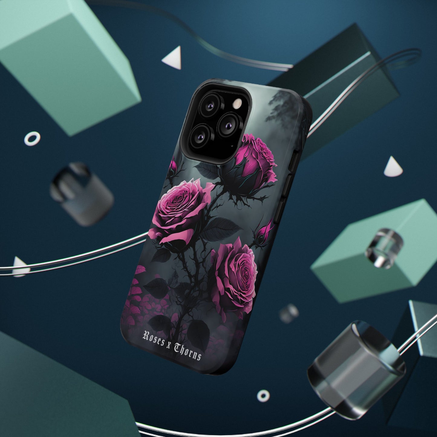 Pink Roses x Thorns Impact-Resistant Cases