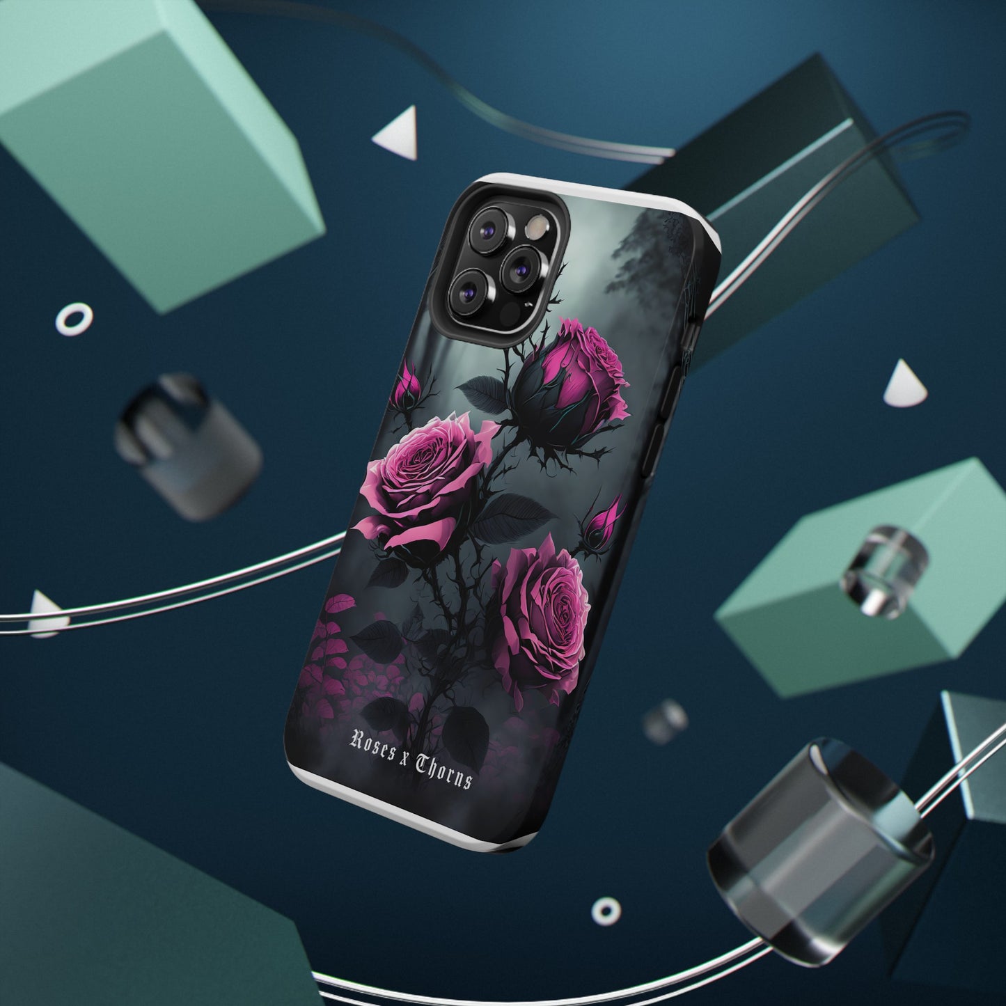 Pink Roses x Thorns Impact-Resistant Cases