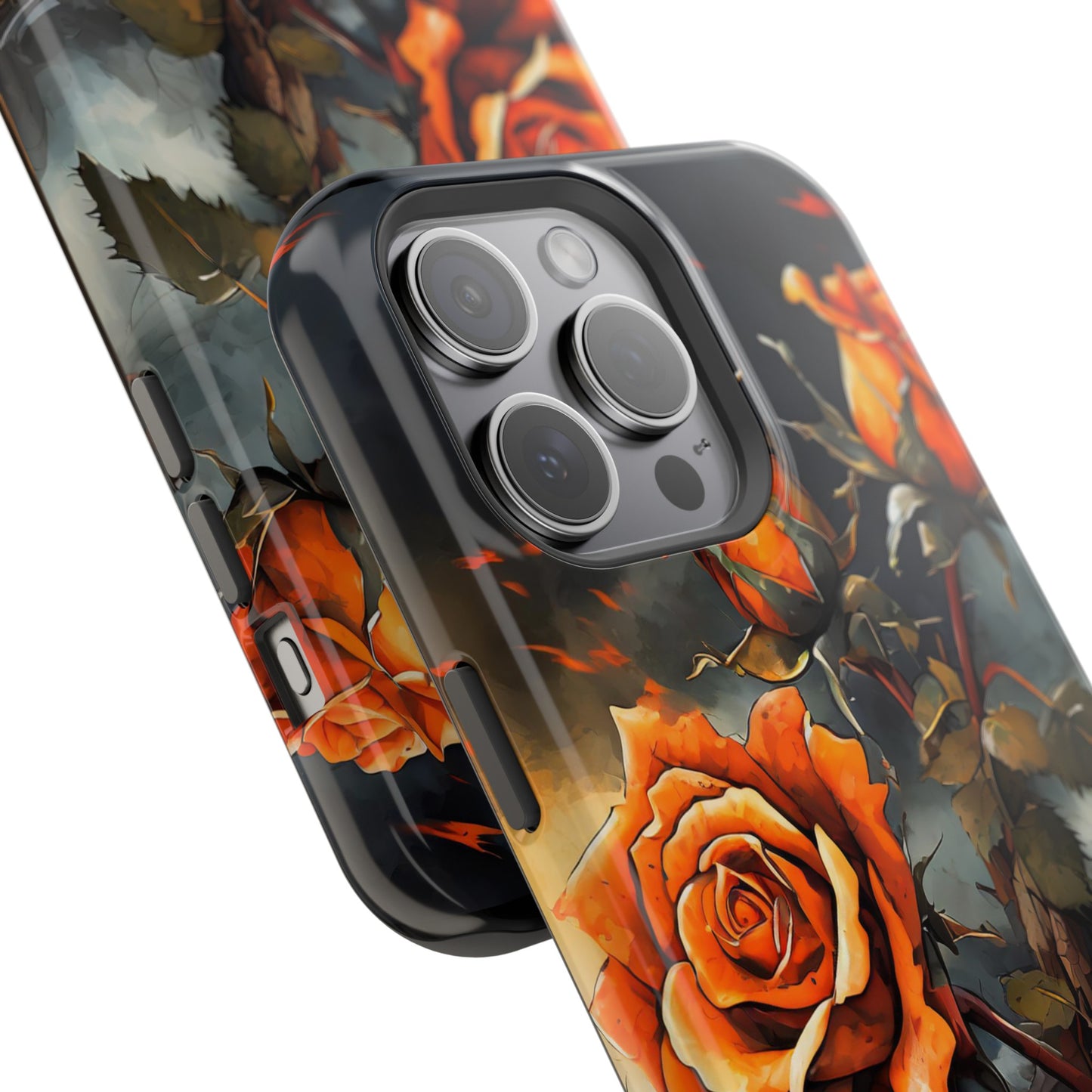 Orange Roses x Thorns Impact-Resistant Cases