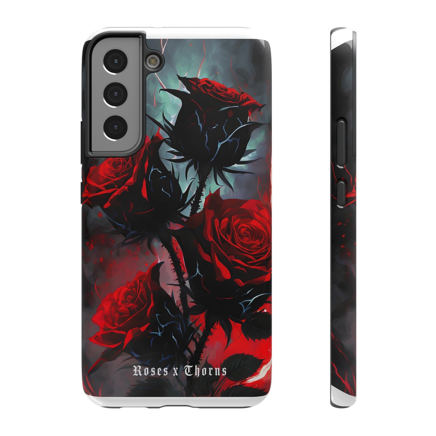 Red Roses x Thorns x Lightening Impact-Resistant Cases