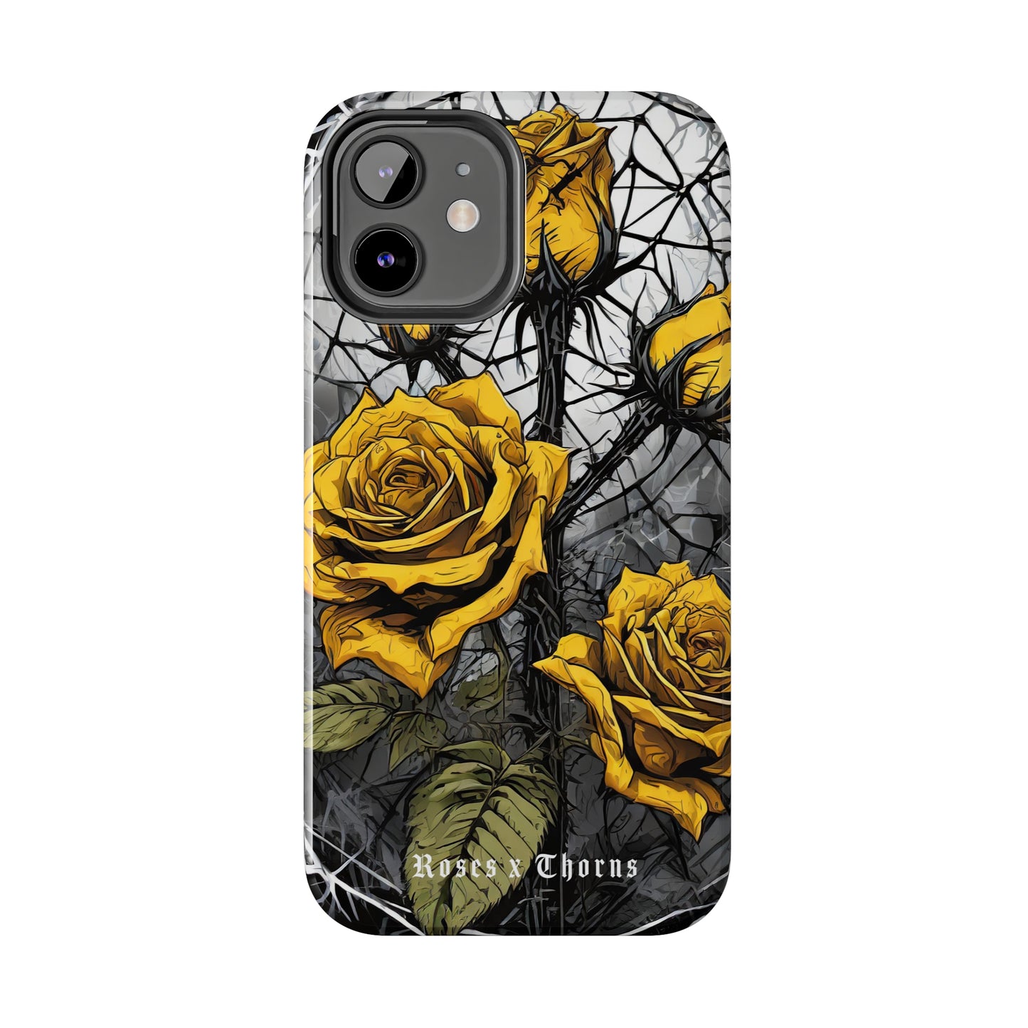 Yellow Roses x Thorns Tough Phone Cases