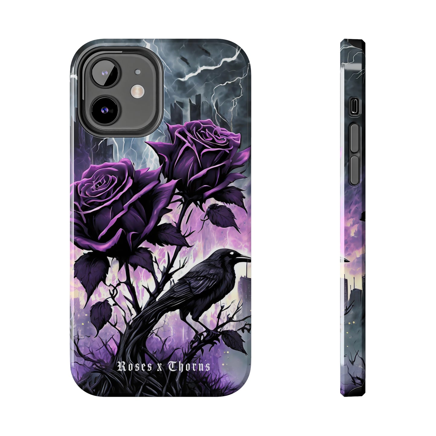 Purple Roses x Thorns Tough Phone Cases