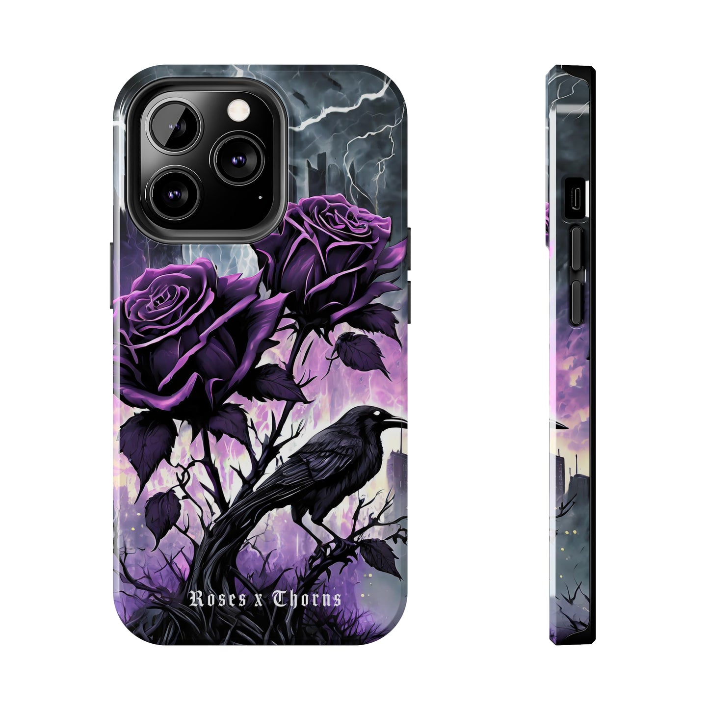 Purple Roses x Thorns Tough Phone Cases
