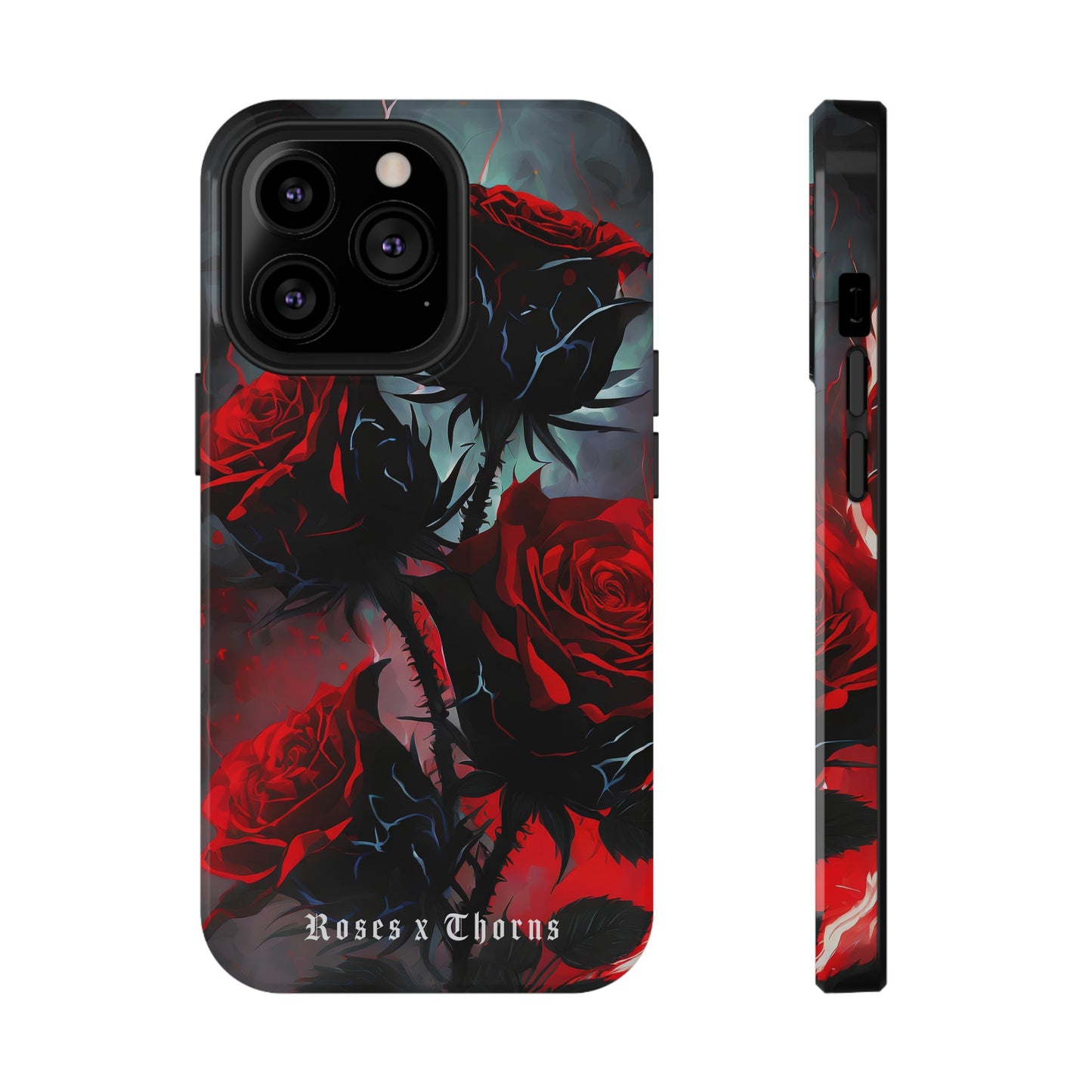 Red Roses x Thorns x Lightening Impact-Resistant Cases