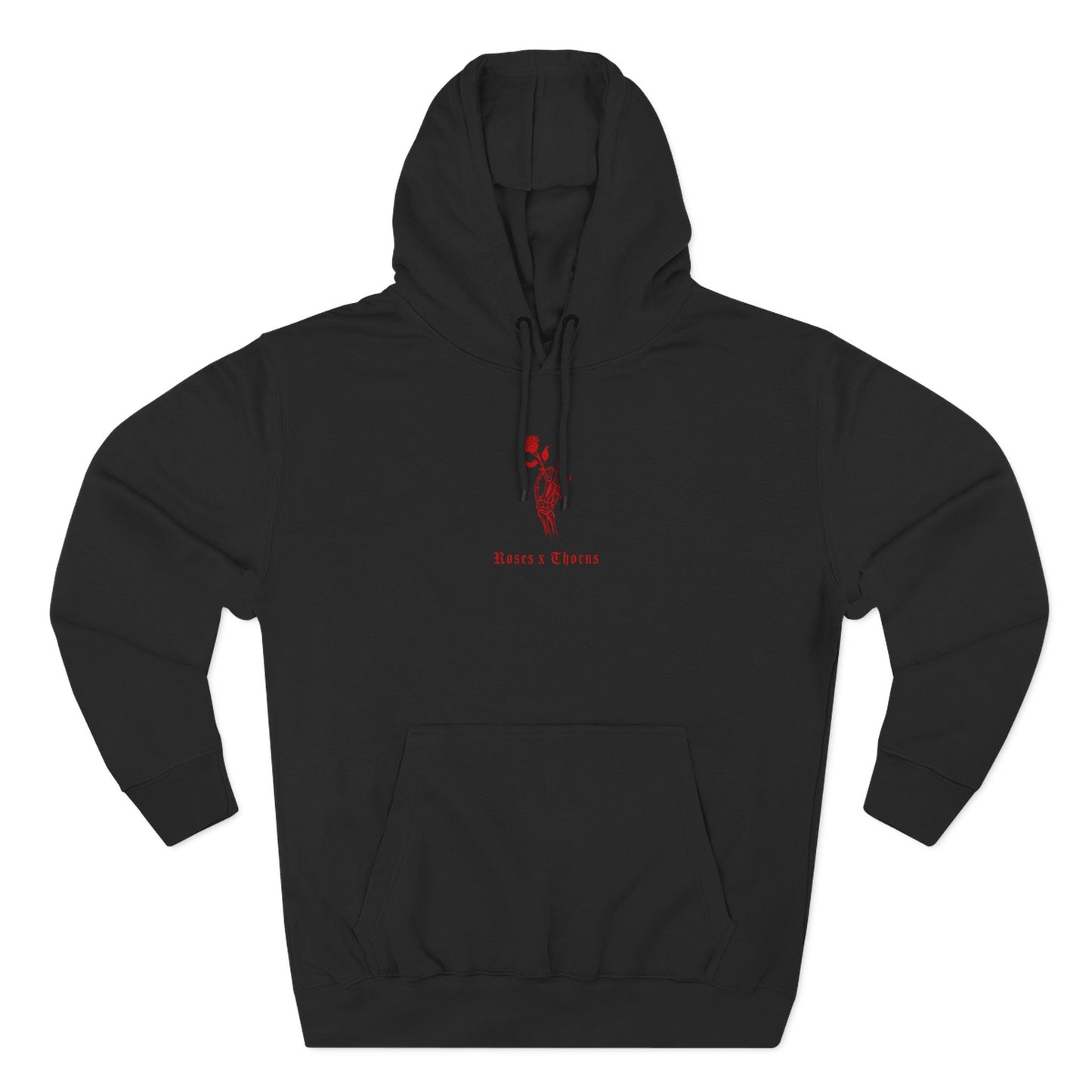 Seeing Red Single Hand Rose x Thornsl Fleece Hoodie