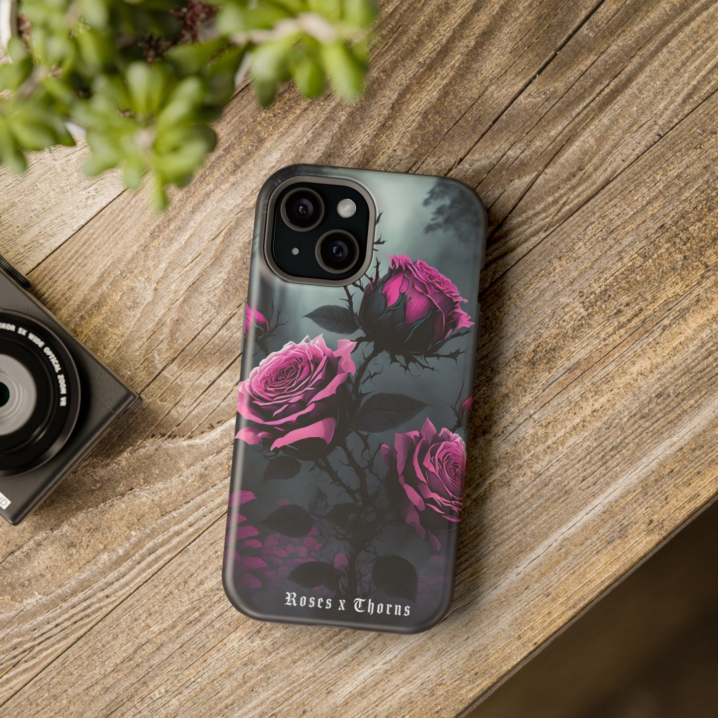 Pink Roses x Thorns Impact-Resistant Cases