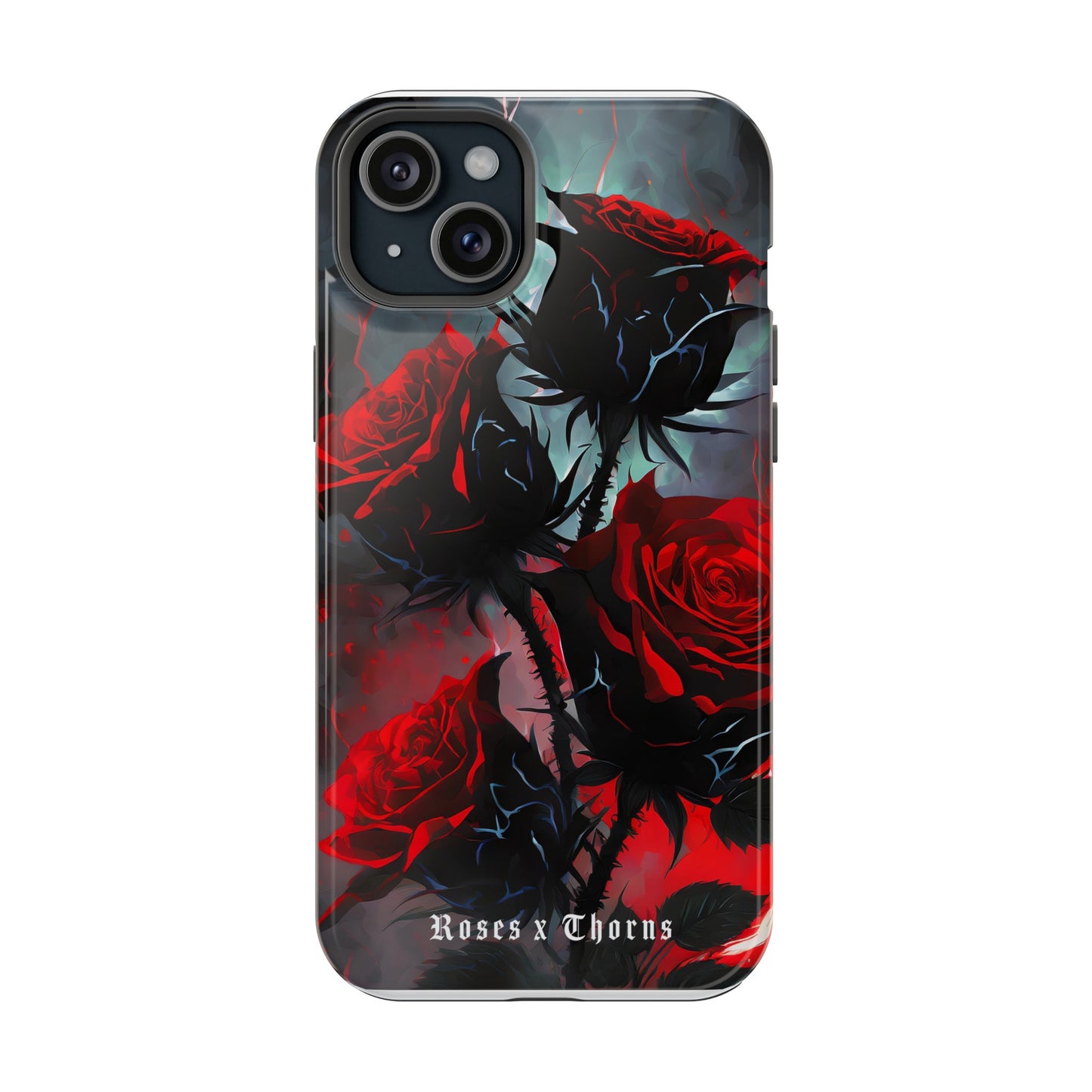 Red Roses x Thorns x Lightening Impact-Resistant Cases
