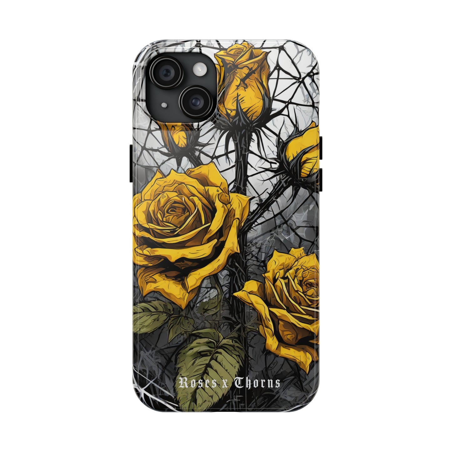 Yellow Roses x Thorns Tough Phone Cases