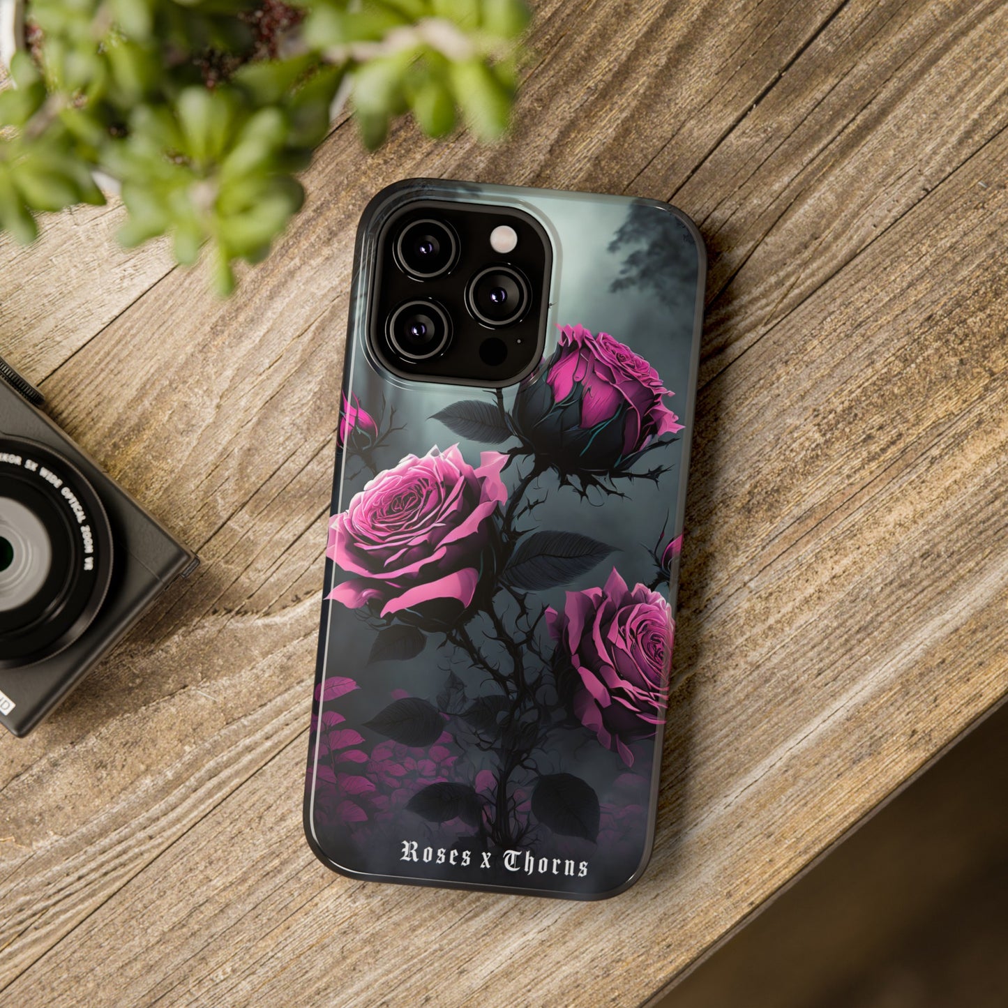 Pink Roses x Thorns Impact-Resistant Cases