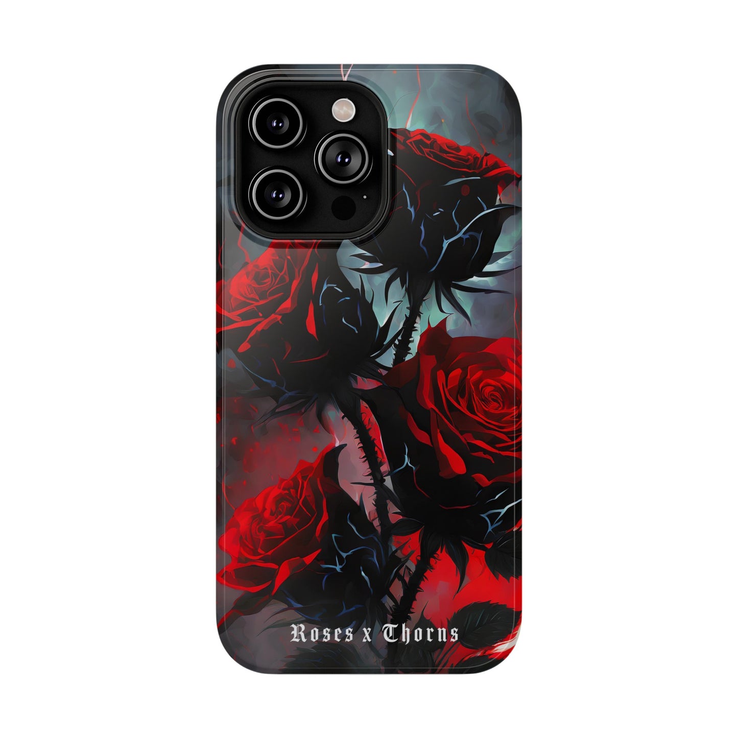 Red Roses x Thorns x Lightening Impact-Resistant Cases