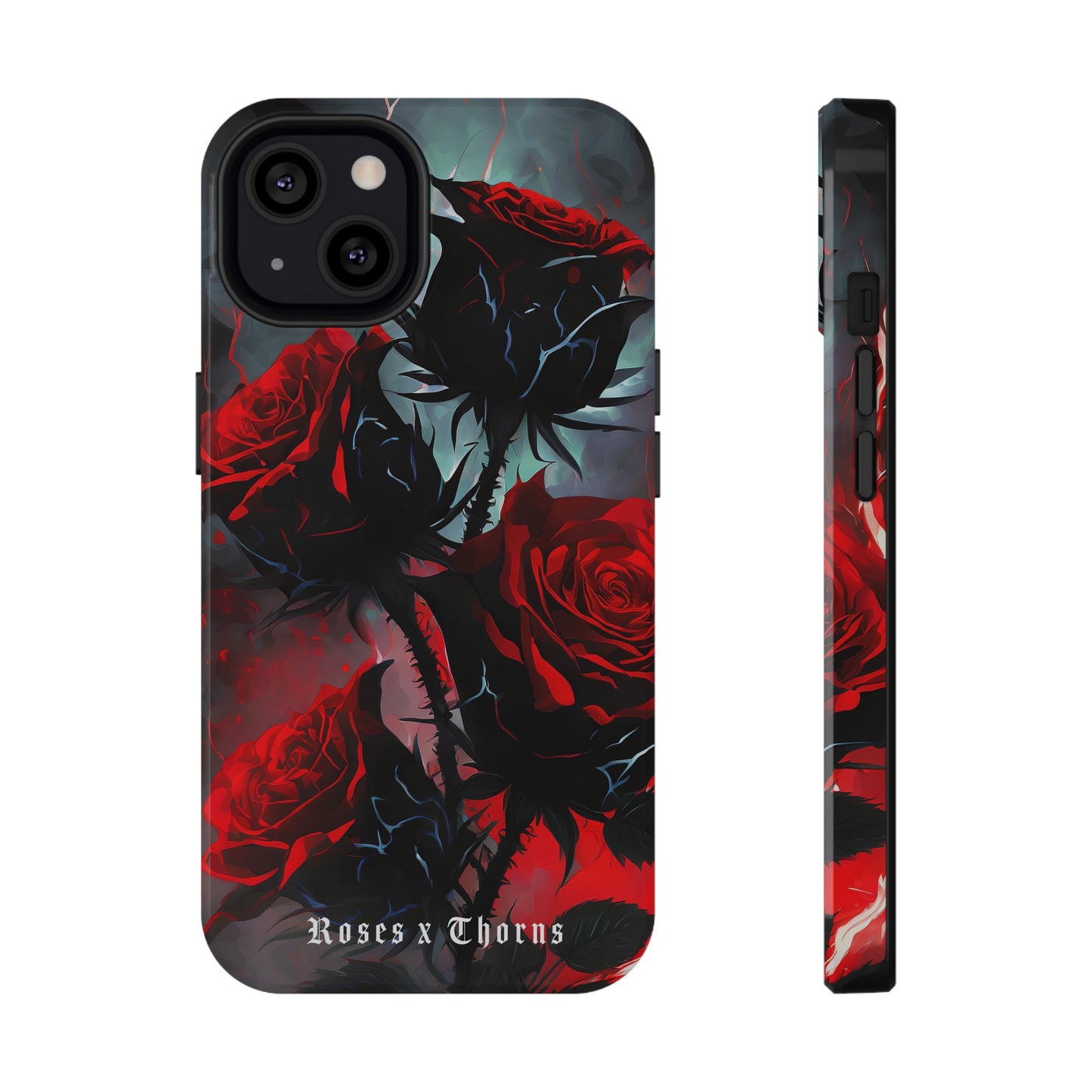 Red Roses x Thorns x Lightening Impact-Resistant Cases