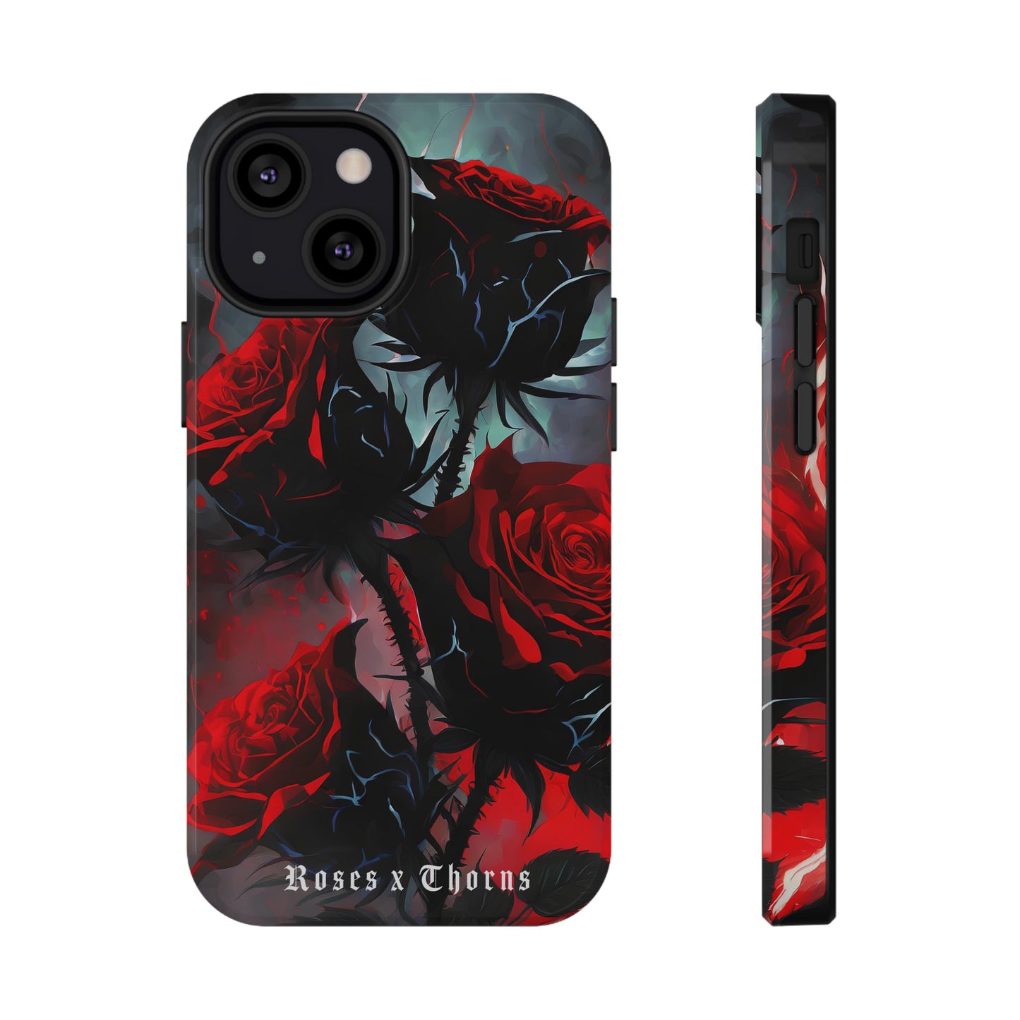 Red Roses x Thorns x Lightening Impact-Resistant Cases