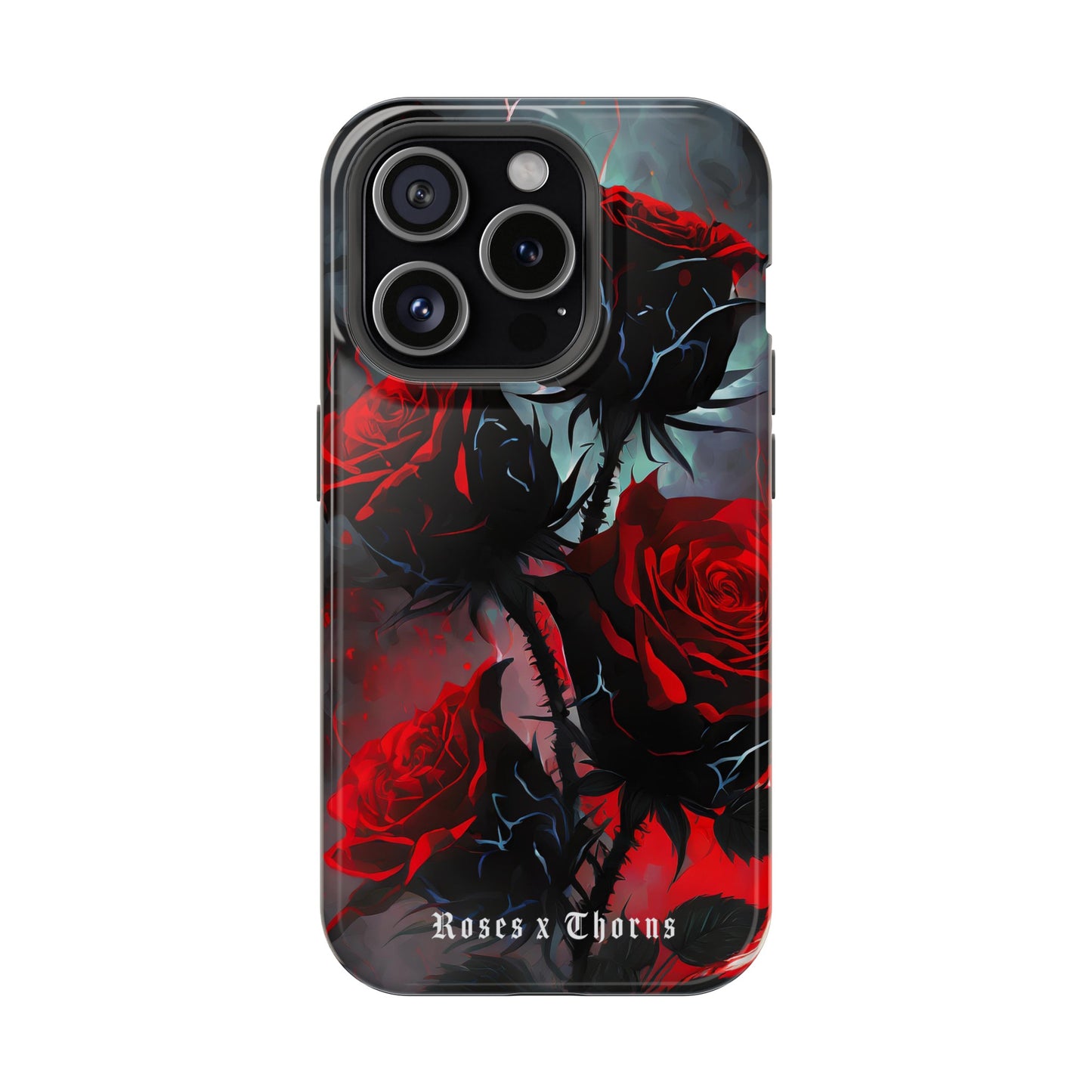 Red Roses x Thorns x Lightening Impact-Resistant Cases