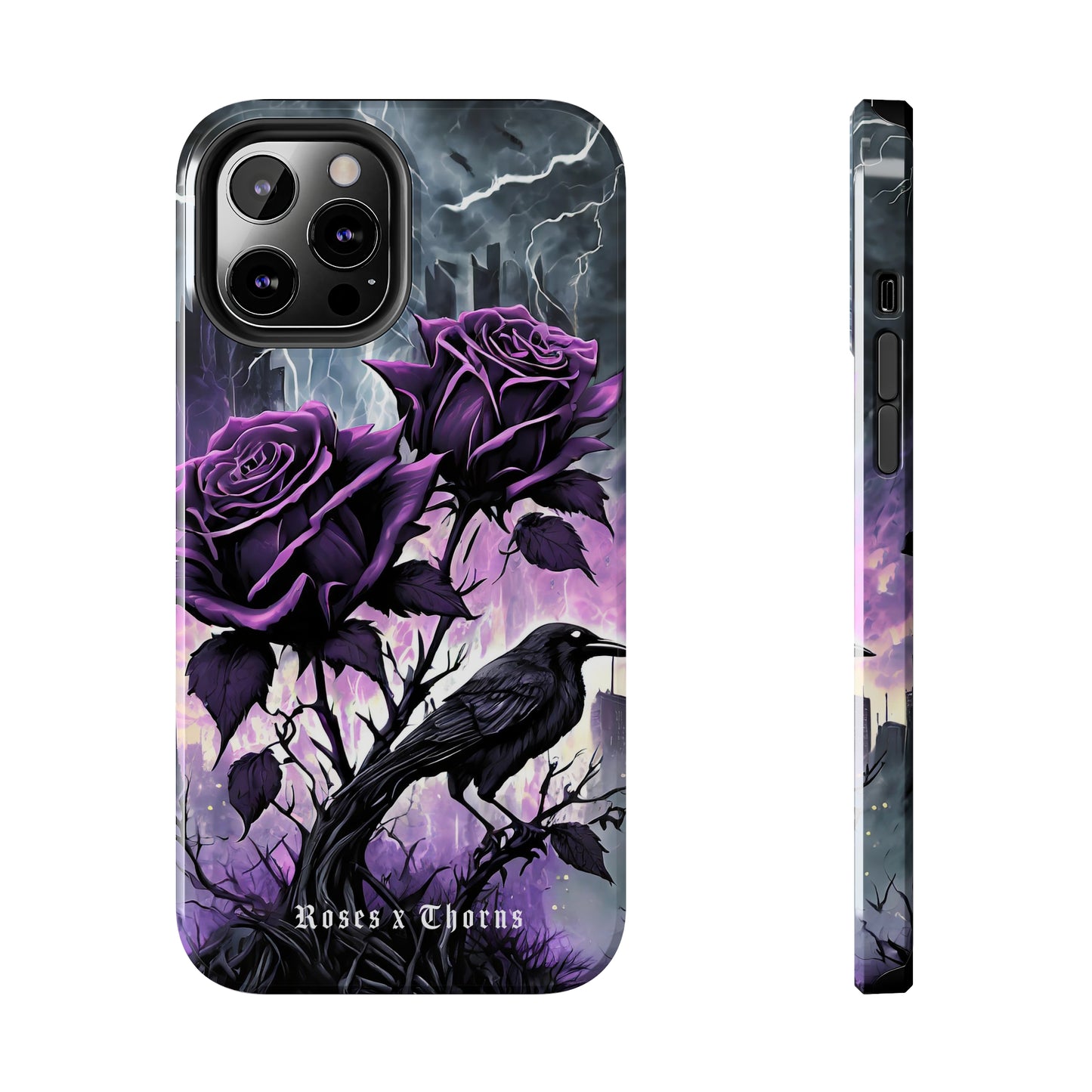 Purple Roses x Thorns Tough Phone Cases