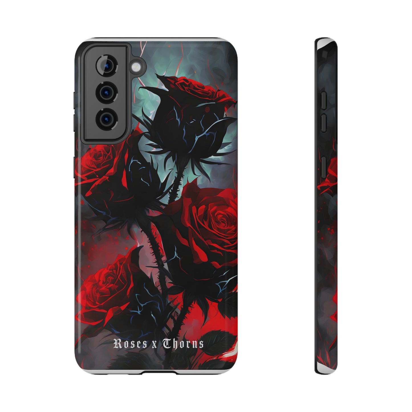 Red Roses x Thorns x Lightening Impact-Resistant Cases