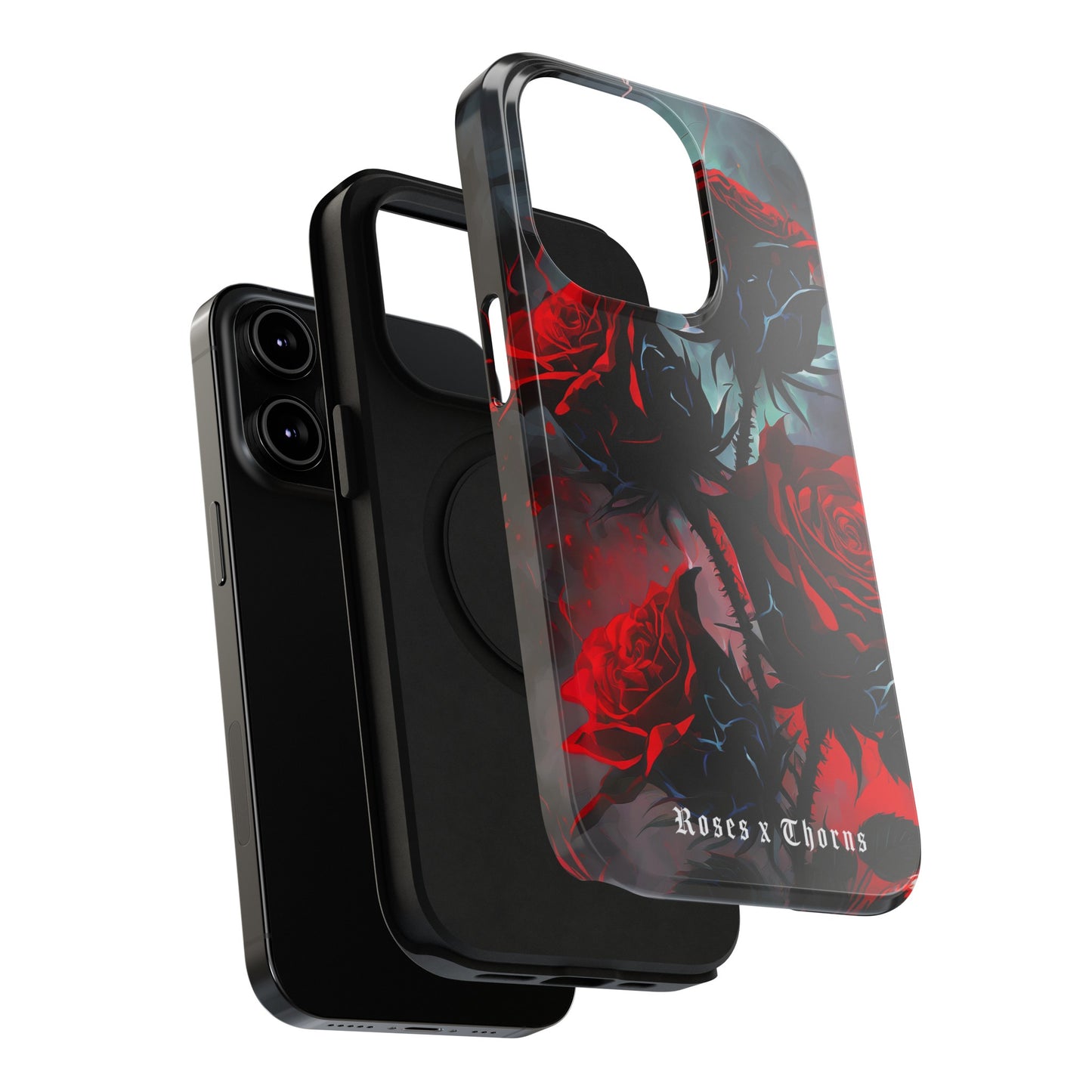 Red Roses x Thorns x Lightening Impact-Resistant Cases