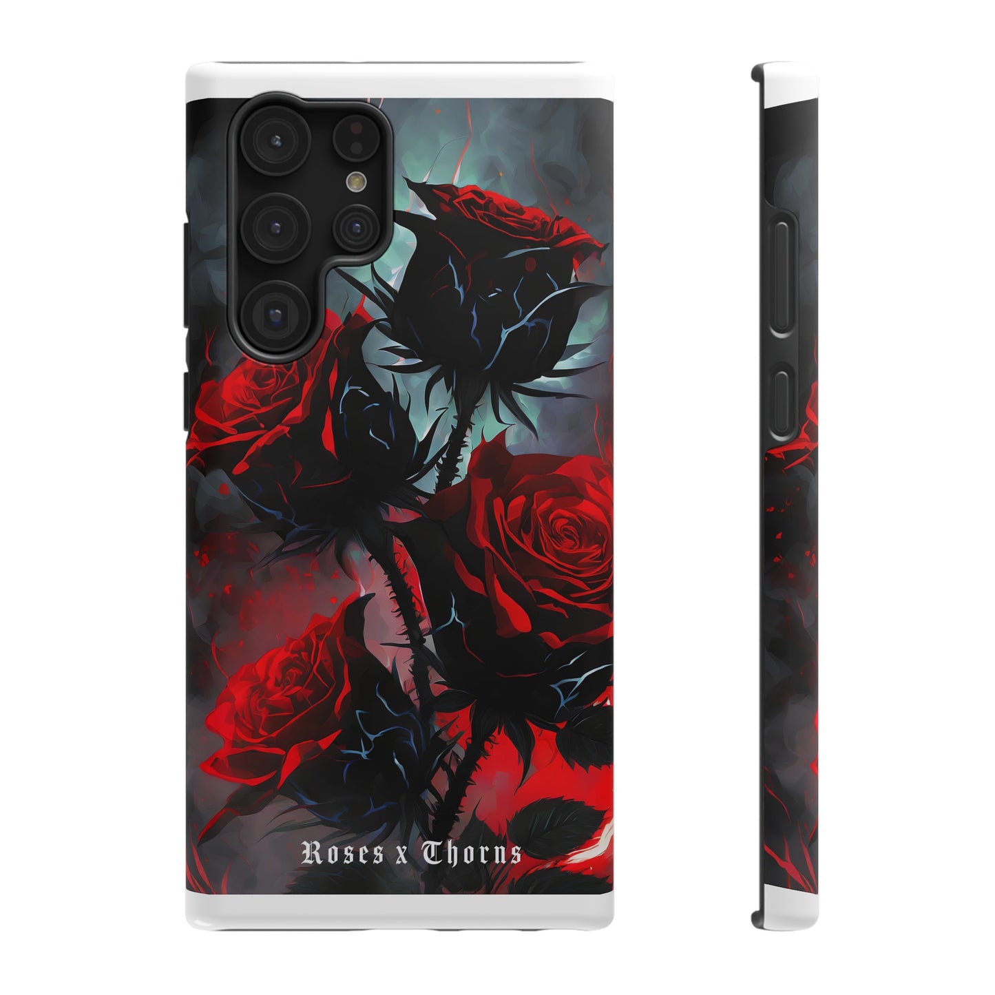 Red Roses x Thorns x Lightening Impact-Resistant Cases