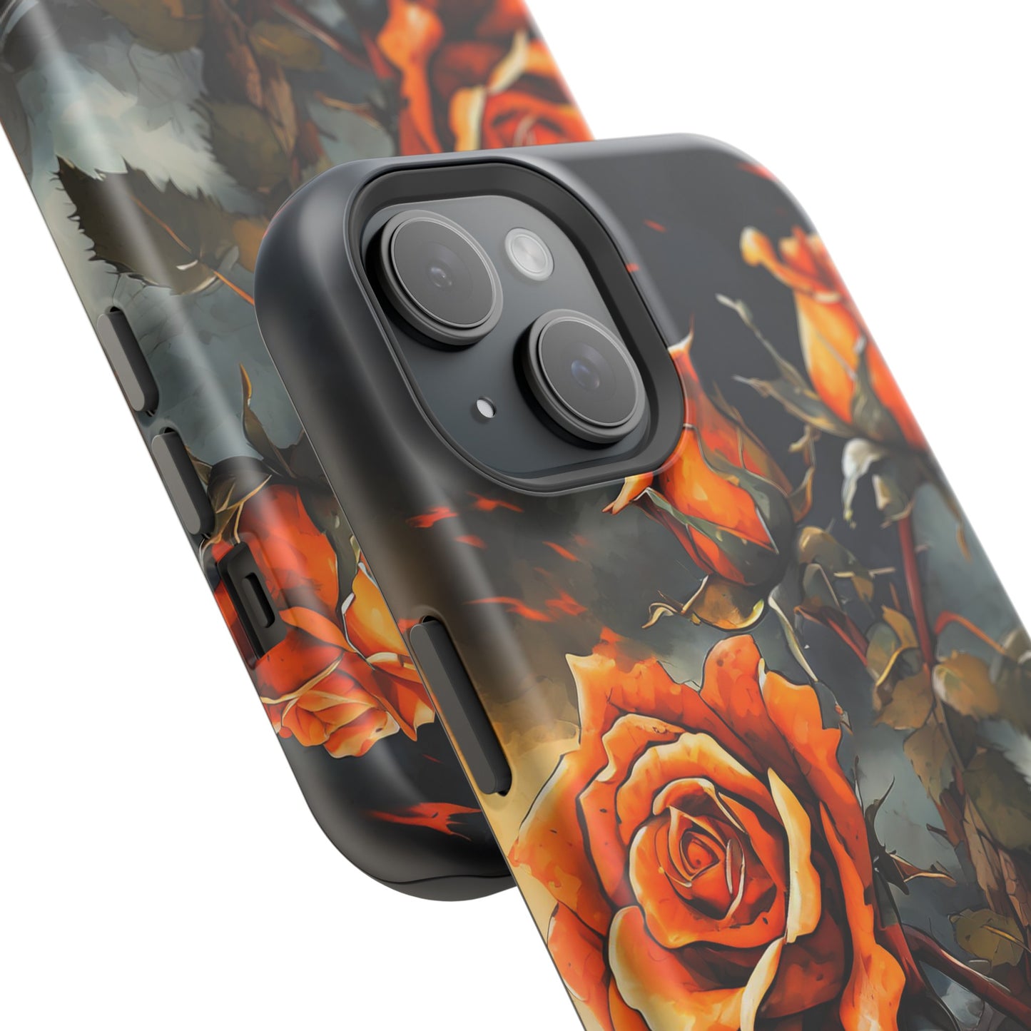 Orange Roses x Thorns Impact-Resistant Cases