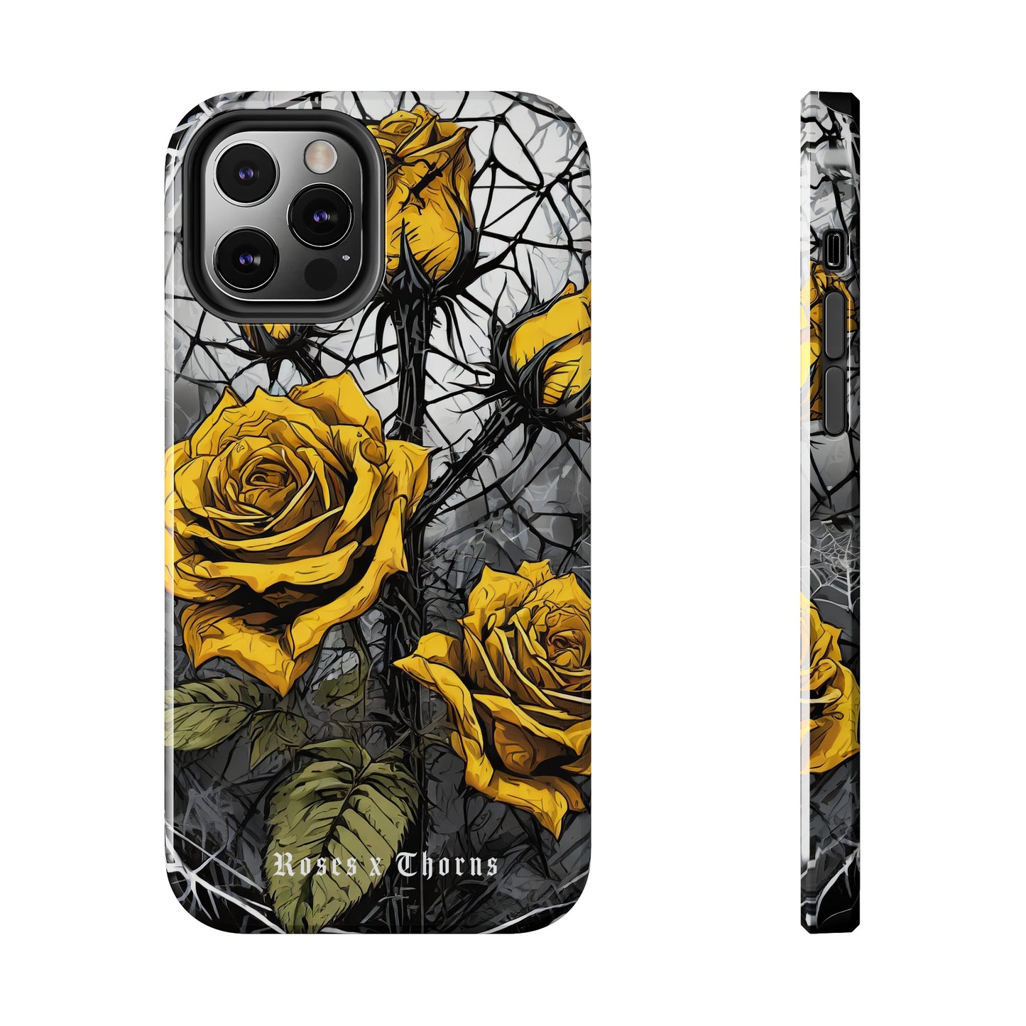 Yellow Roses x Thorns Tough Phone Cases