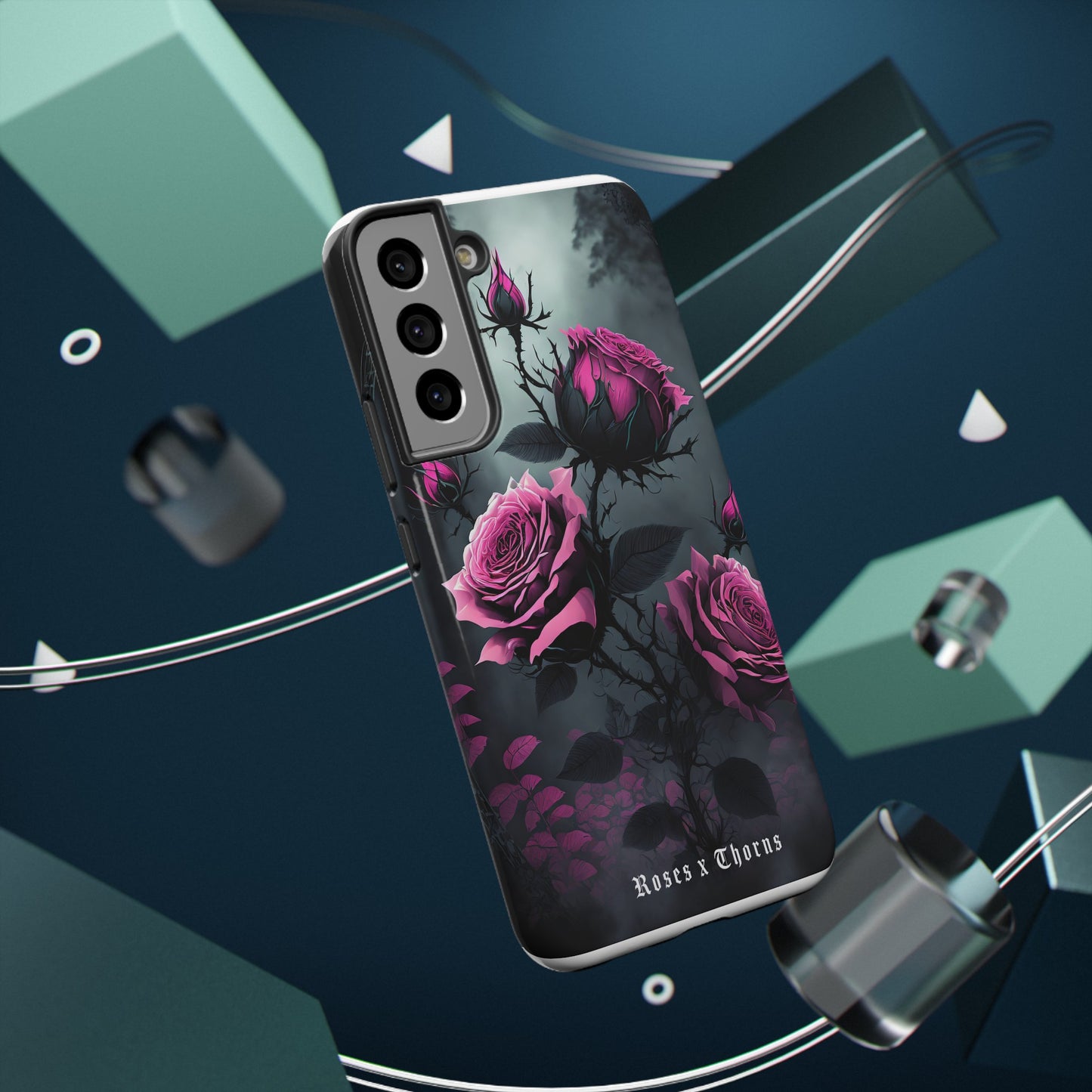 Pink Roses x Thorns Impact-Resistant Cases