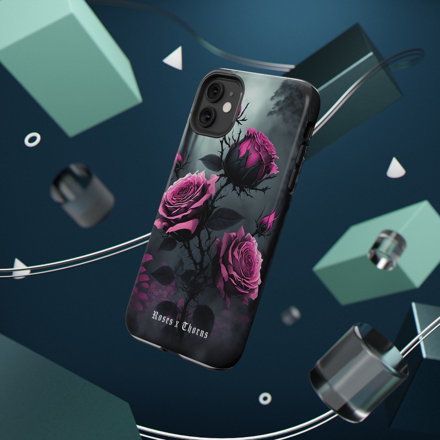 Pink Roses x Thorns Impact-Resistant Cases