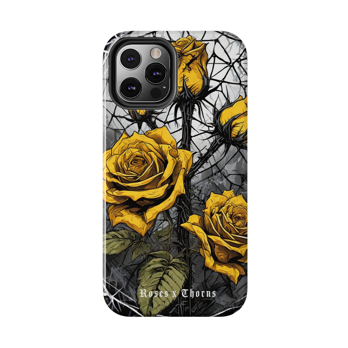 Yellow Roses x Thorns Tough Phone Cases