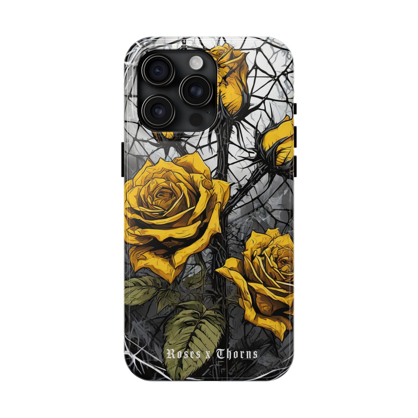 Yellow Roses x Thorns Tough Phone Cases
