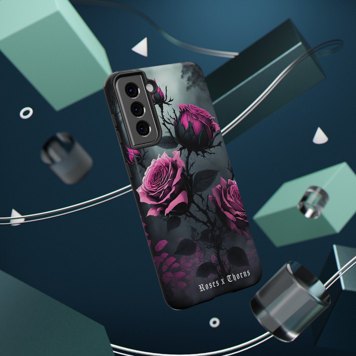 Pink Roses x Thorns Impact-Resistant Cases