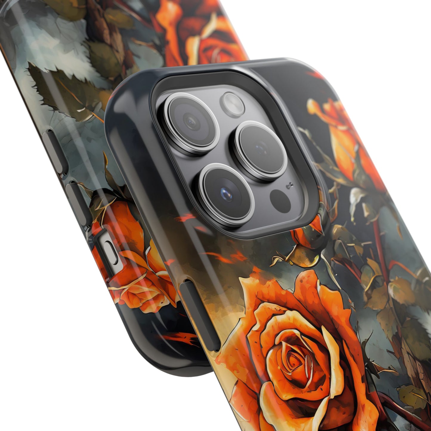 Orange Roses x Thorns Impact-Resistant Cases
