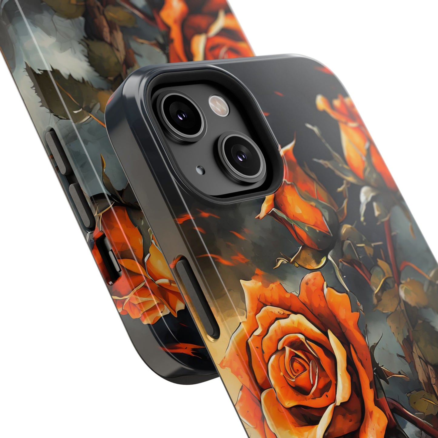 Orange Roses x Thorns Impact-Resistant Cases