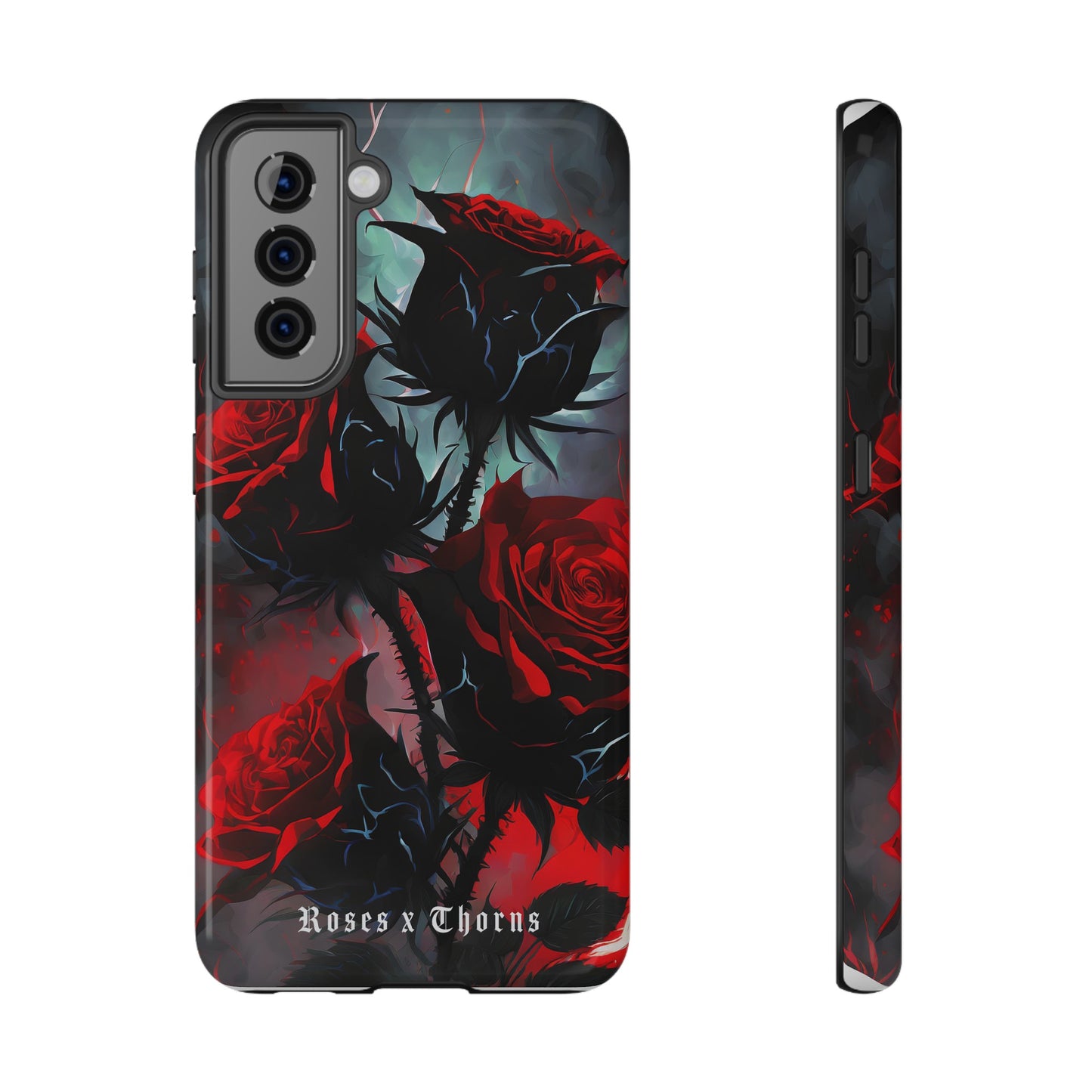 Red Roses x Thorns x Lightening Impact-Resistant Cases