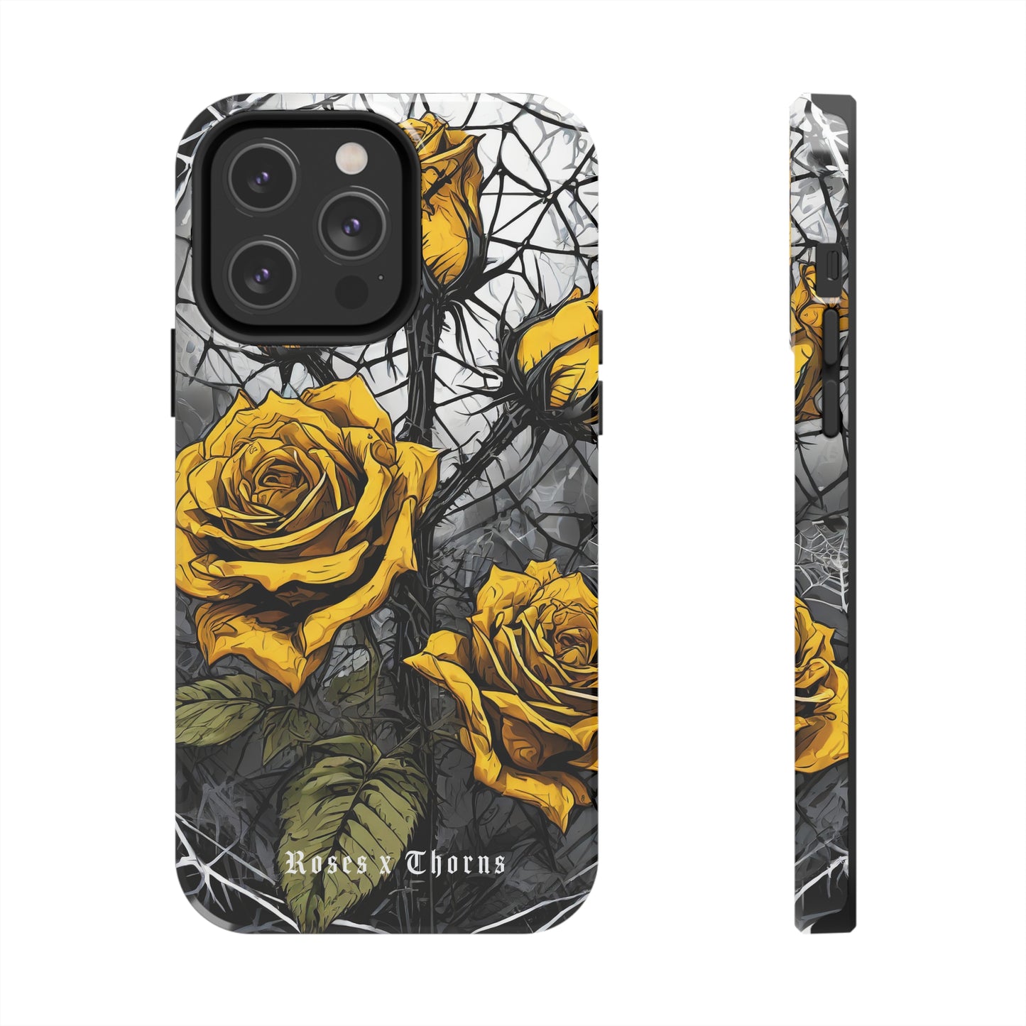 Yellow Roses x Thorns Tough Phone Cases