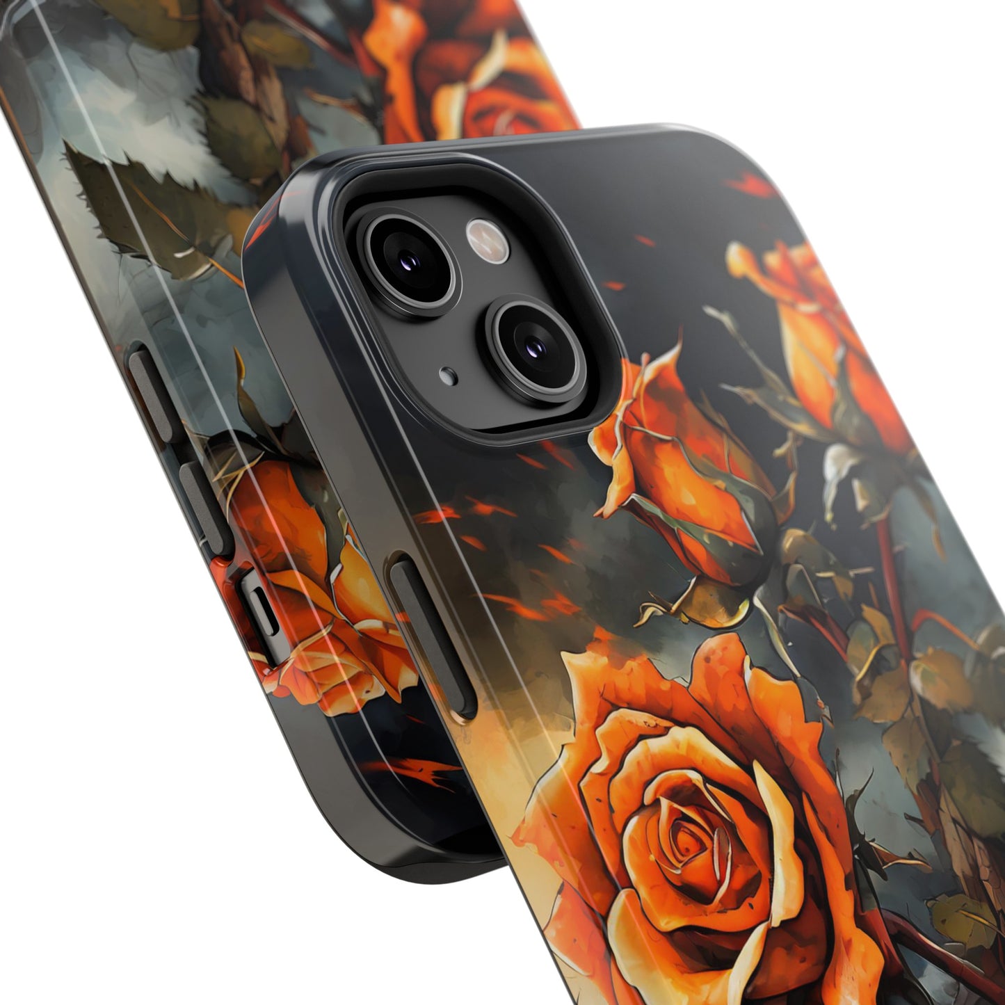 Orange Roses x Thorns Impact-Resistant Cases