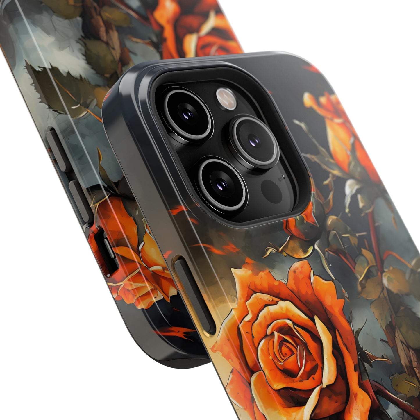 Orange Roses x Thorns Impact-Resistant Cases